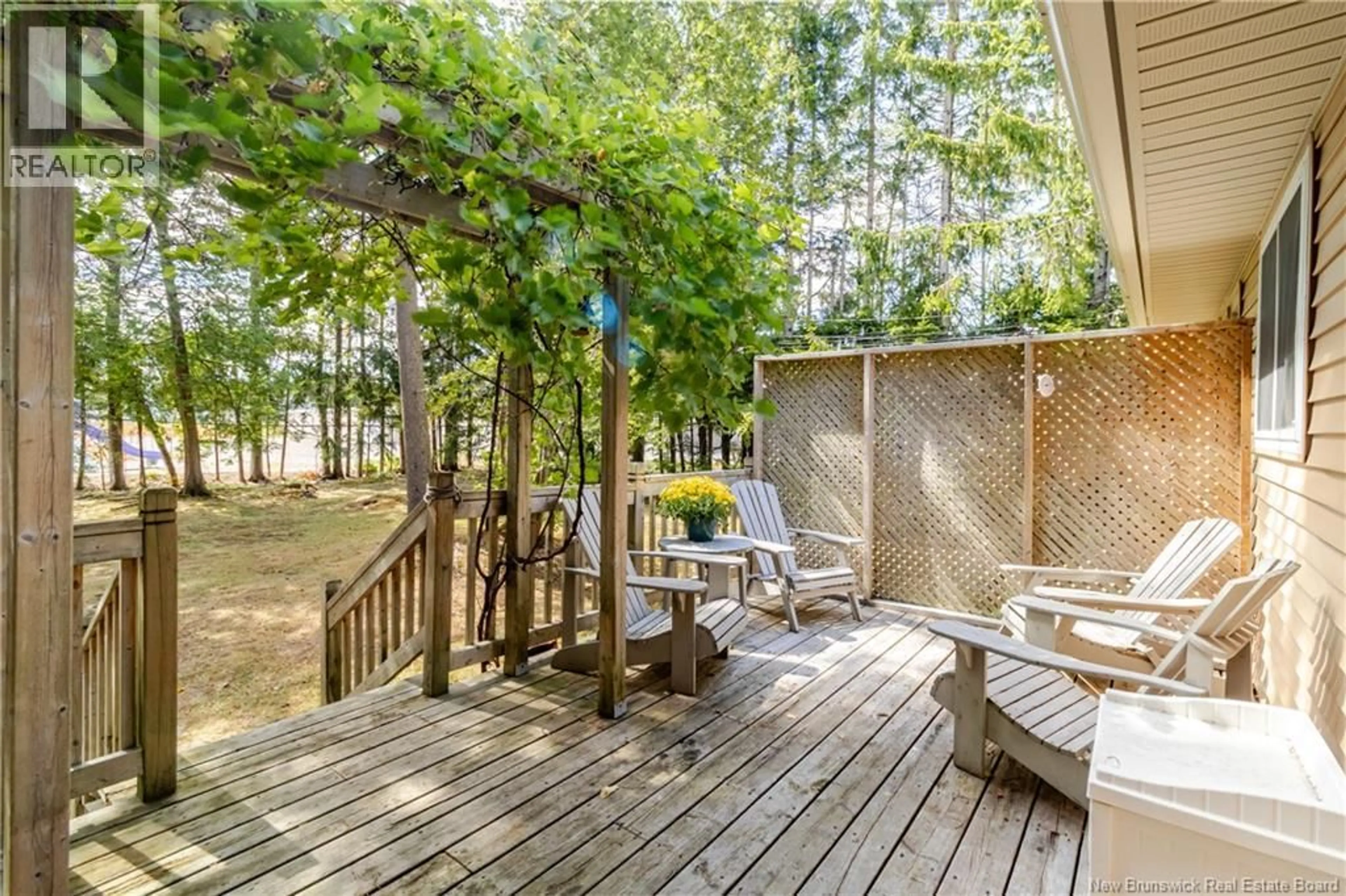 Patio, forest/trees view for 406 LISGAR STREET, Fredericton New Brunswick E3B3B2
