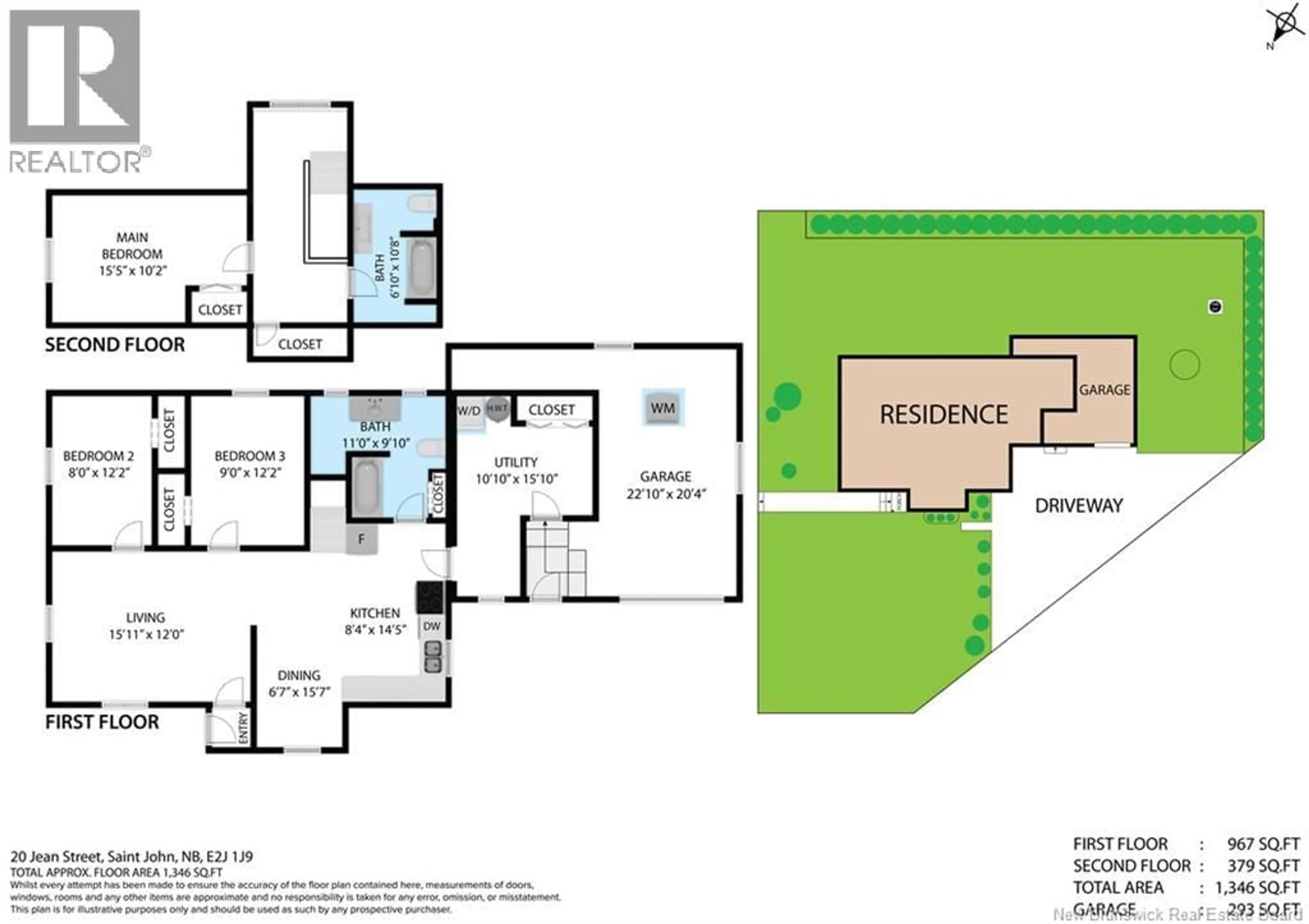 Floor plan for 20 JEAN STREET, Saint John New Brunswick E2J1J9