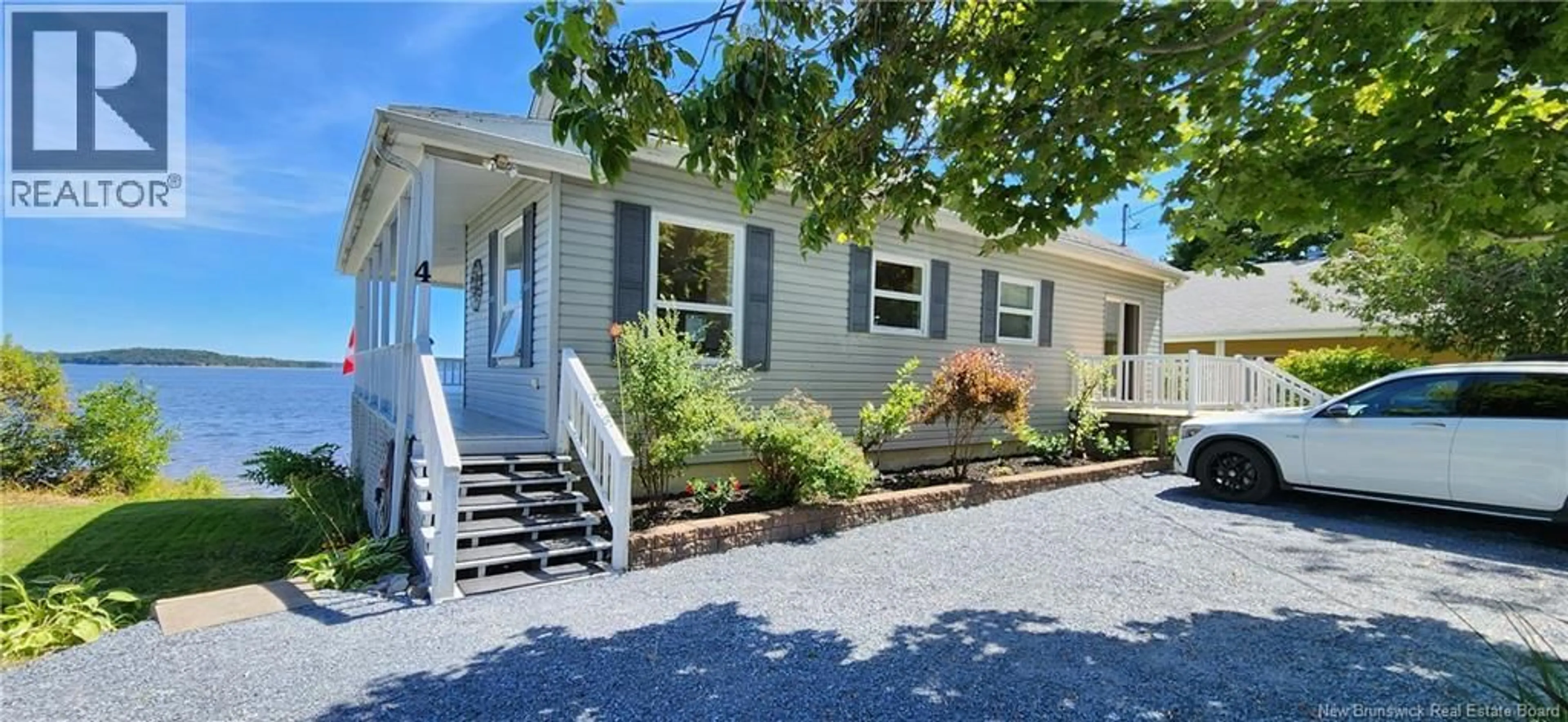 Home with vinyl exterior material, street for 4 FIRST STREET, Grand Bay-Westfield New Brunswick E5K1P2