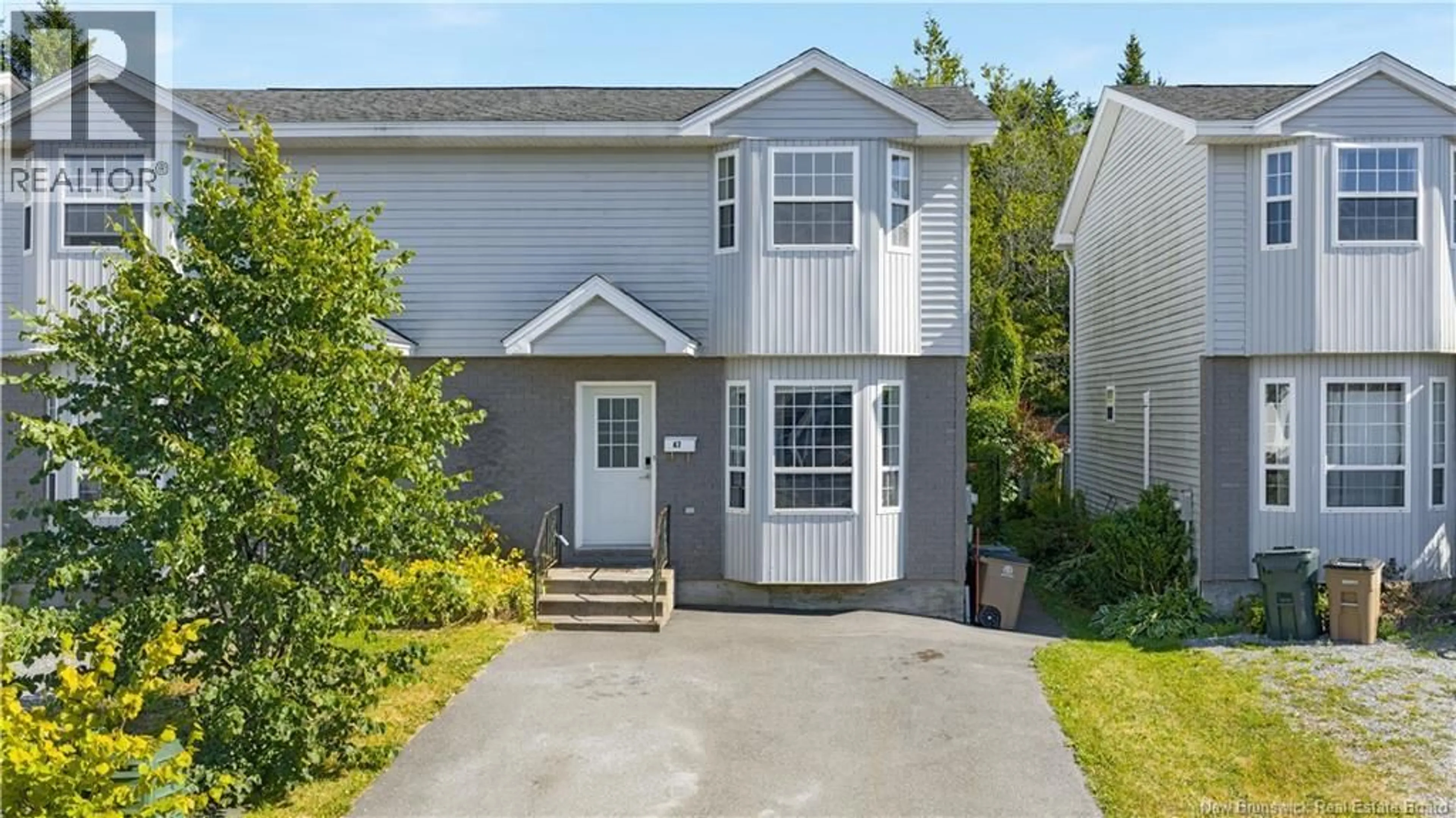 Home with vinyl exterior material, street for 47 BOYANER CRESCENT, Saint John New Brunswick E2J4C8