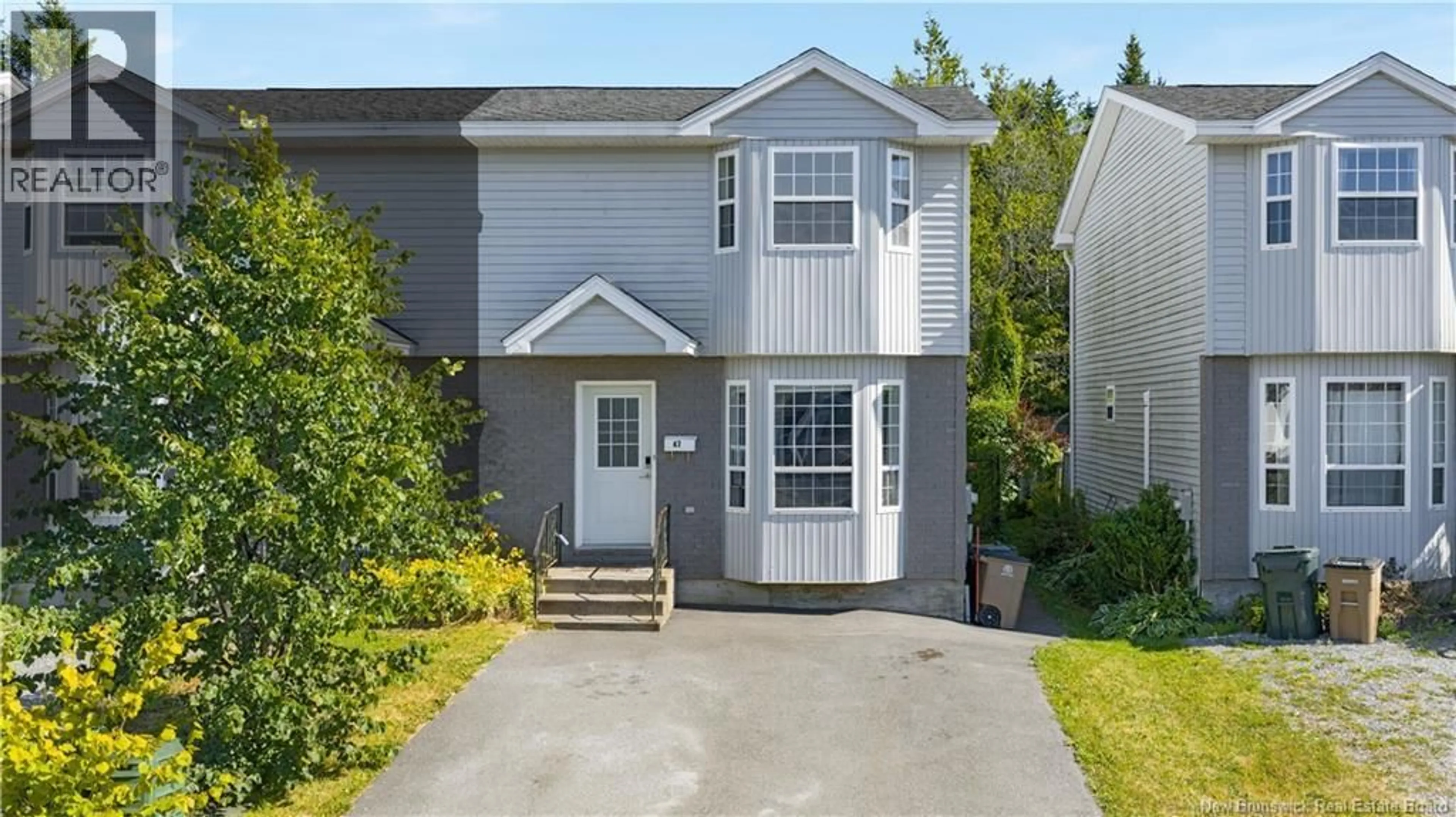 Home with vinyl exterior material, street for 47 BOYANER CRESCENT, Saint John New Brunswick E2J4C8