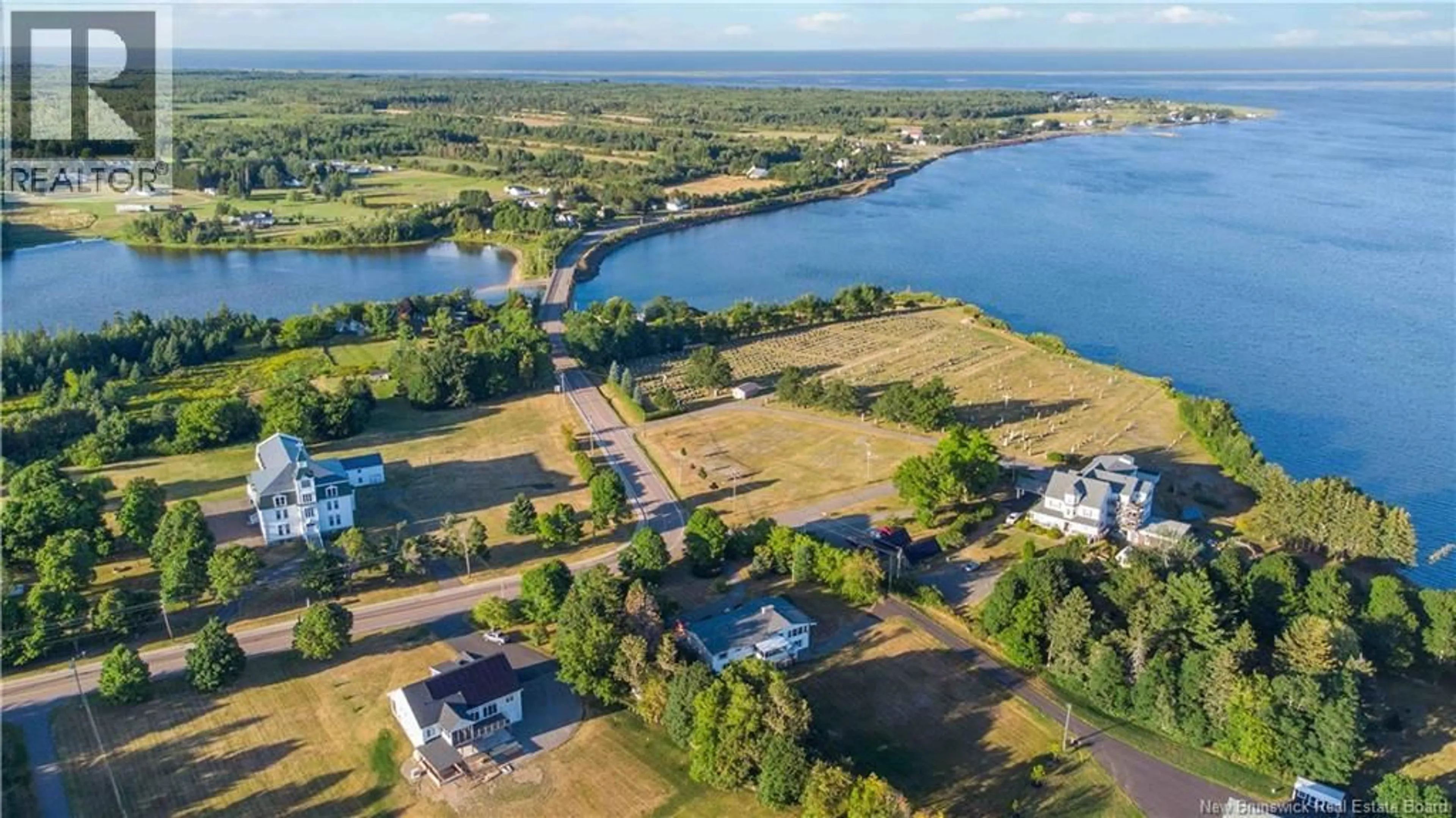 A pic from outside/outdoor area/front of a property/back of a property/a pic from drone, water/lake/river/ocean view for 153 DU COUVENT ROAD, Bouctouche New Brunswick E4S3B8