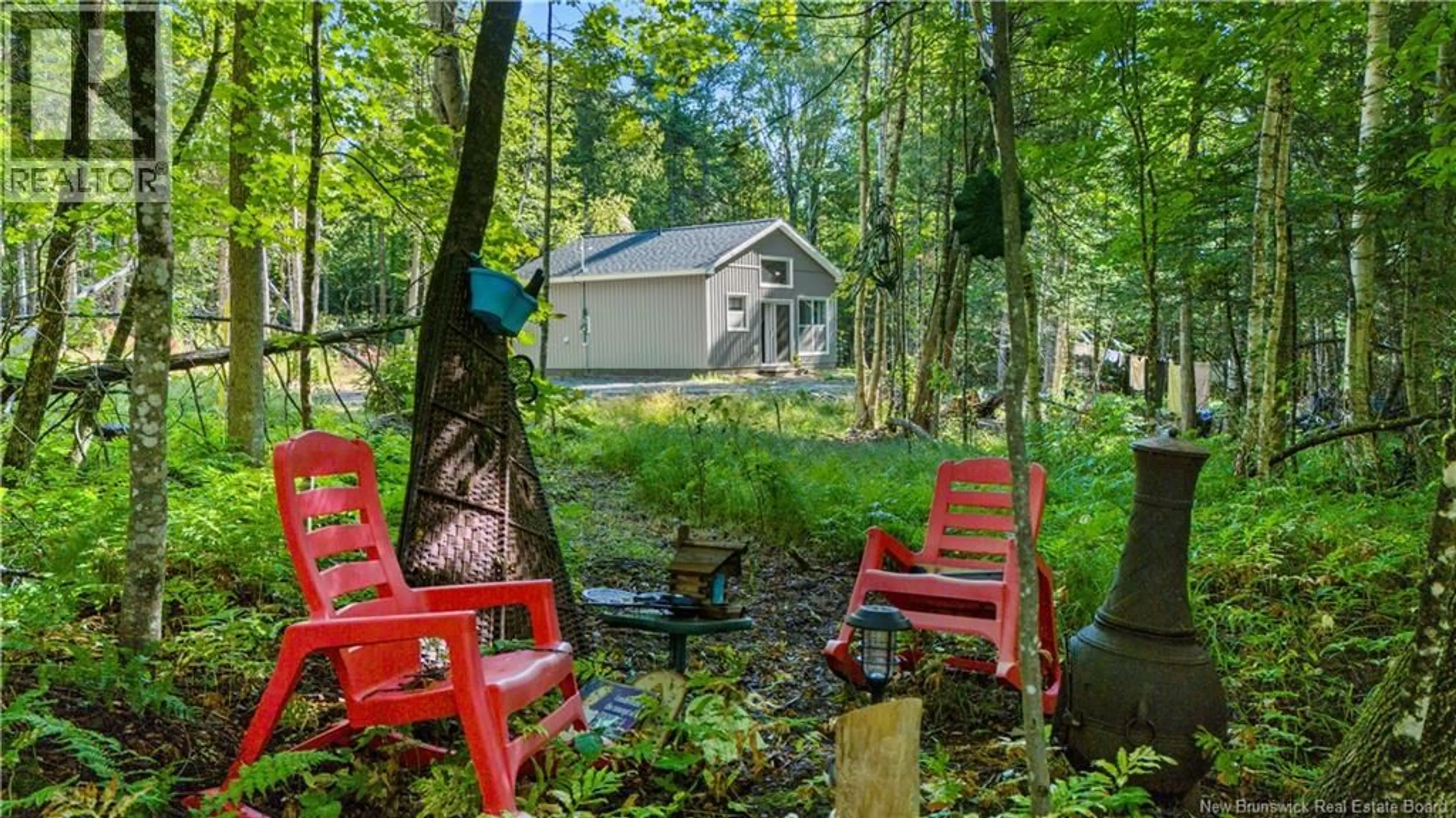 Patio, forest/trees view for 862 TRIPP SETTLEMENT ROAD, Keswick Ridge New Brunswick E6L1X6