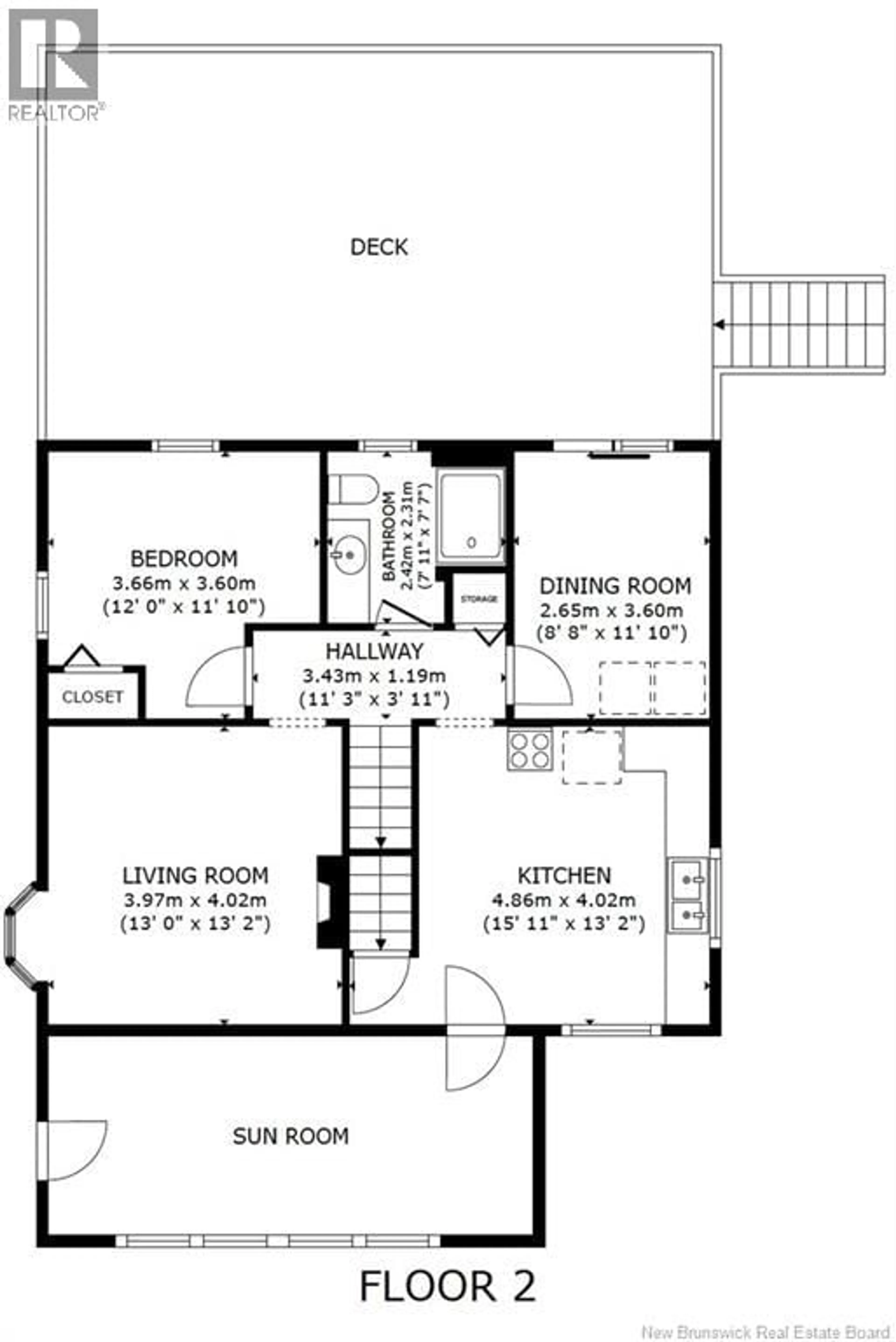 Floor plan for 9 SAUNDERS STREET, McAdam New Brunswick E6J1K9