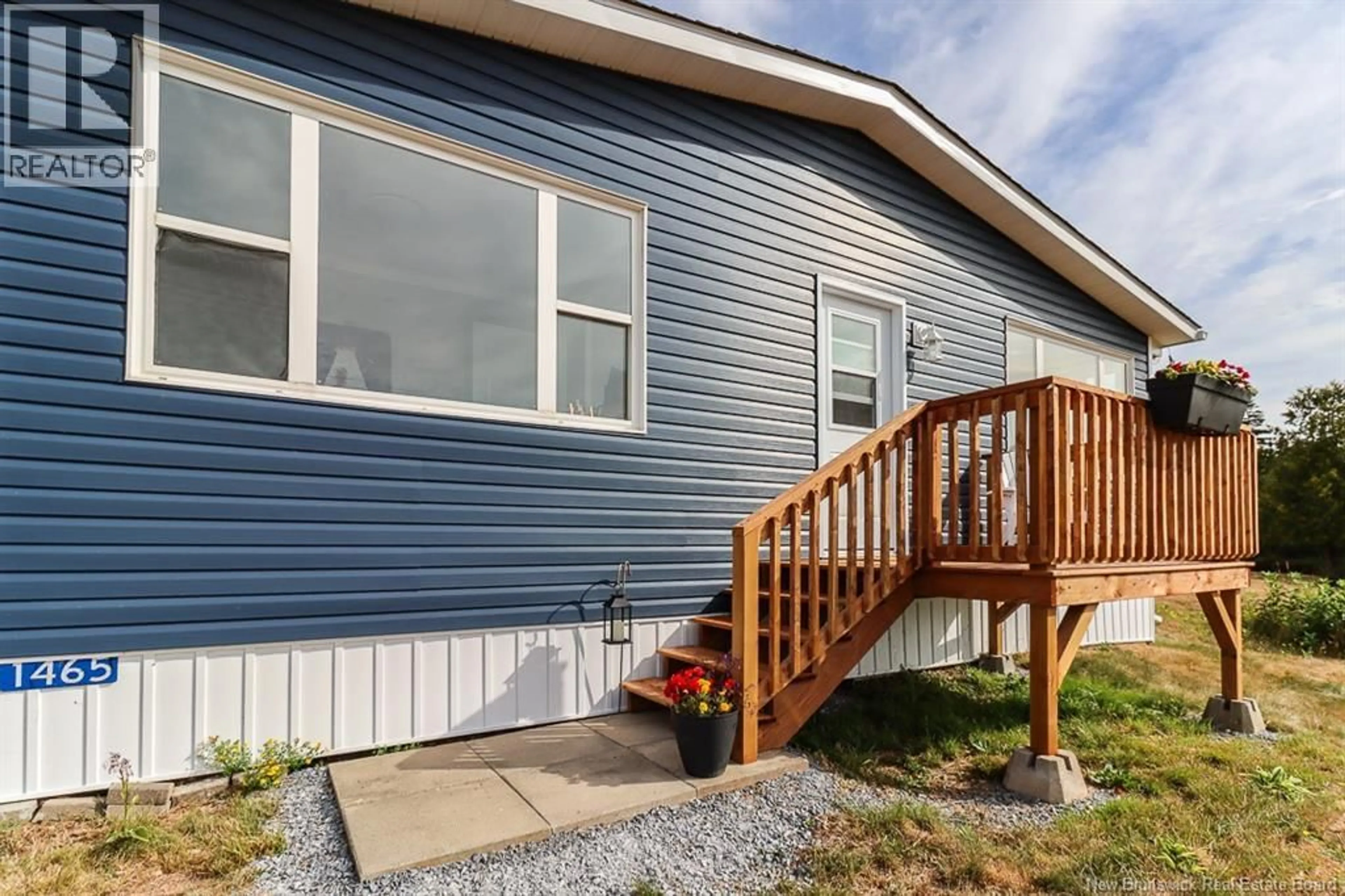 Home with vinyl exterior material, street for 1465 ROUTE 790, Dipper Harbour New Brunswick E5J1X8