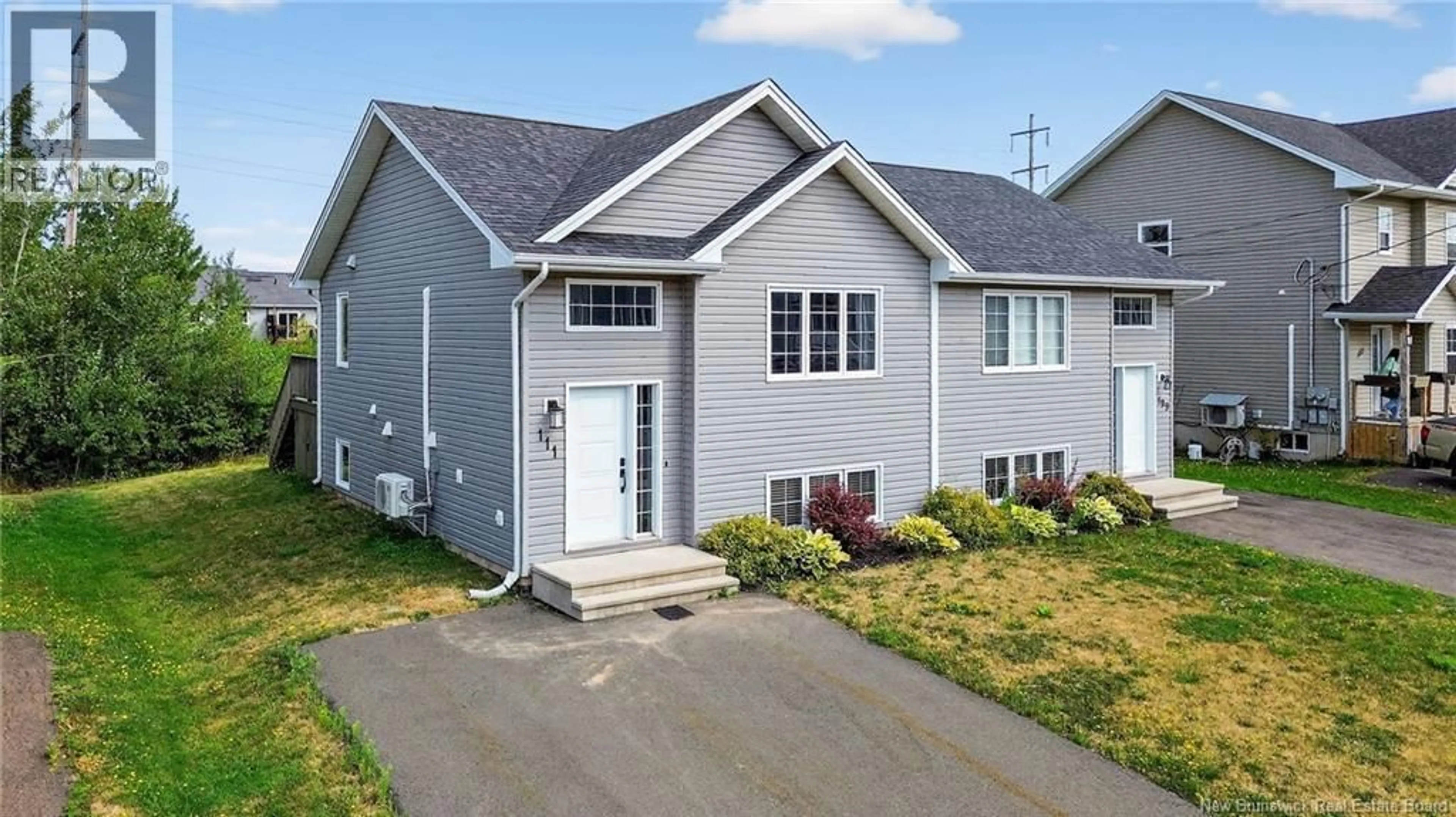 Home with vinyl exterior material, street for 111 CLARENDON DRIVE, Moncton New Brunswick E1G0M8