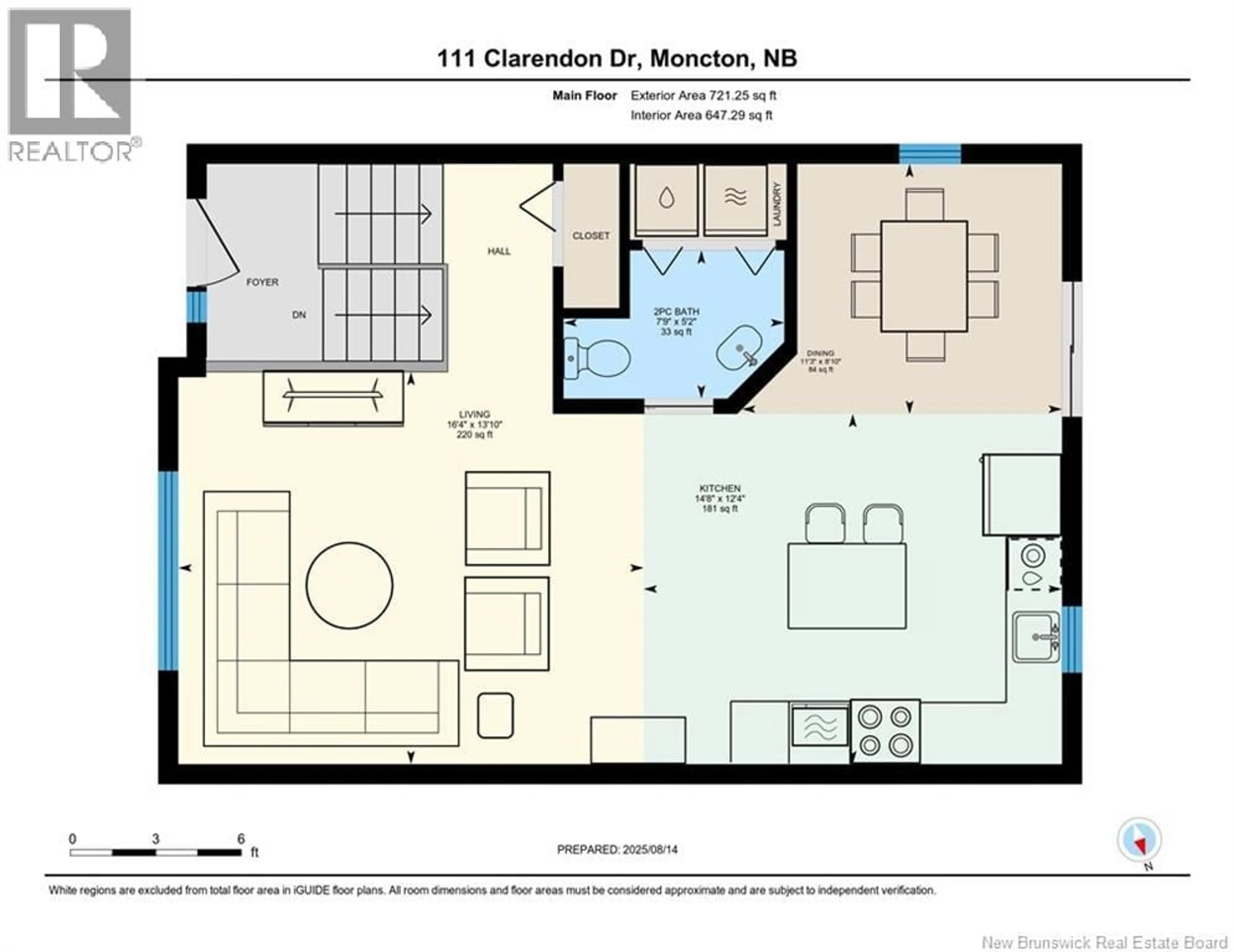 Floor plan for 111 CLARENDON DRIVE, Moncton New Brunswick E1G0M8