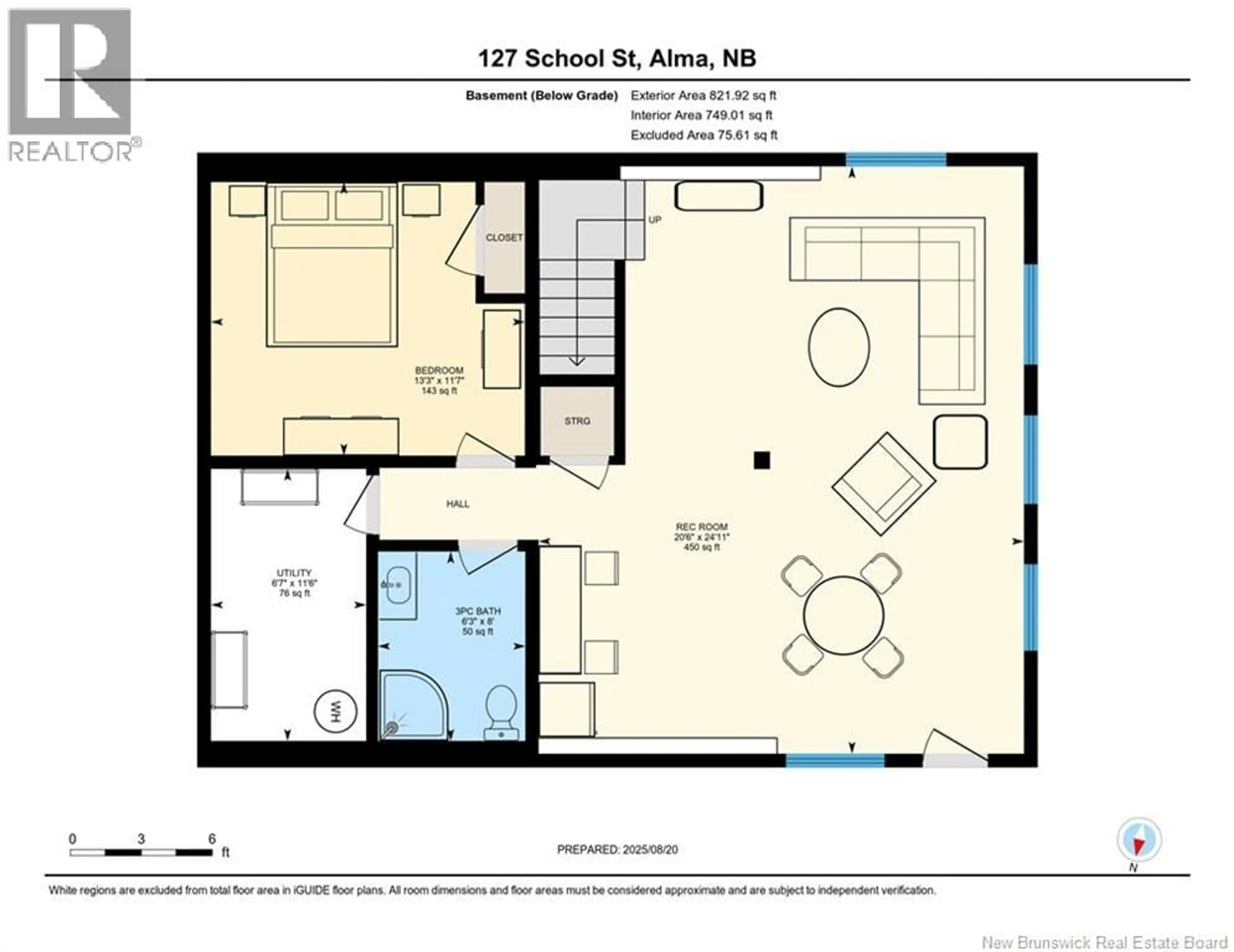 Floor plan for 127 SCHOOL STREET, Alma New Brunswick E4H1L1