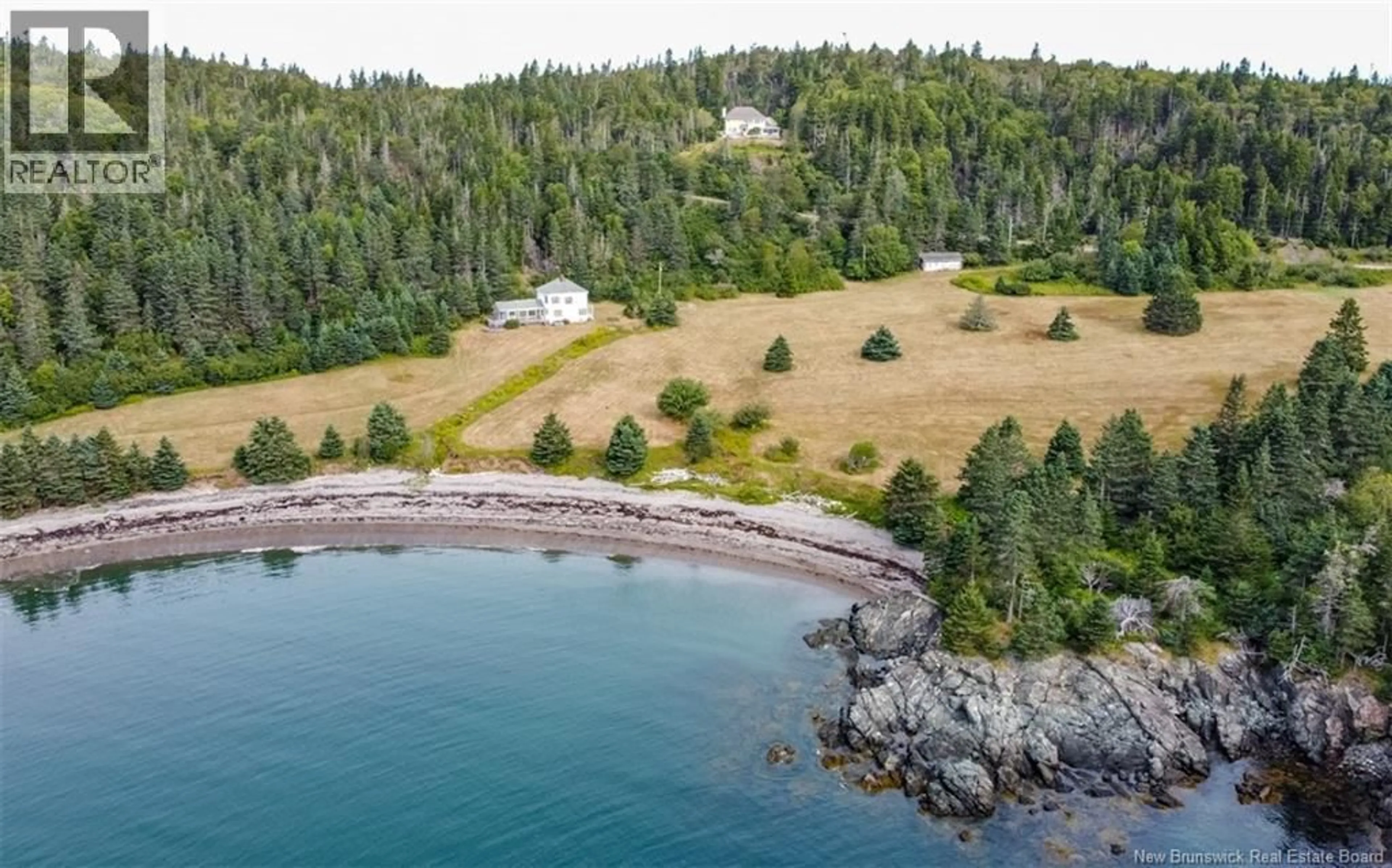 A pic from outside/outdoor area/front of a property/back of a property/a pic from drone, water/lake/river/ocean view for 841 MAIN STREET, Beaver Harbour New Brunswick E5H1K3