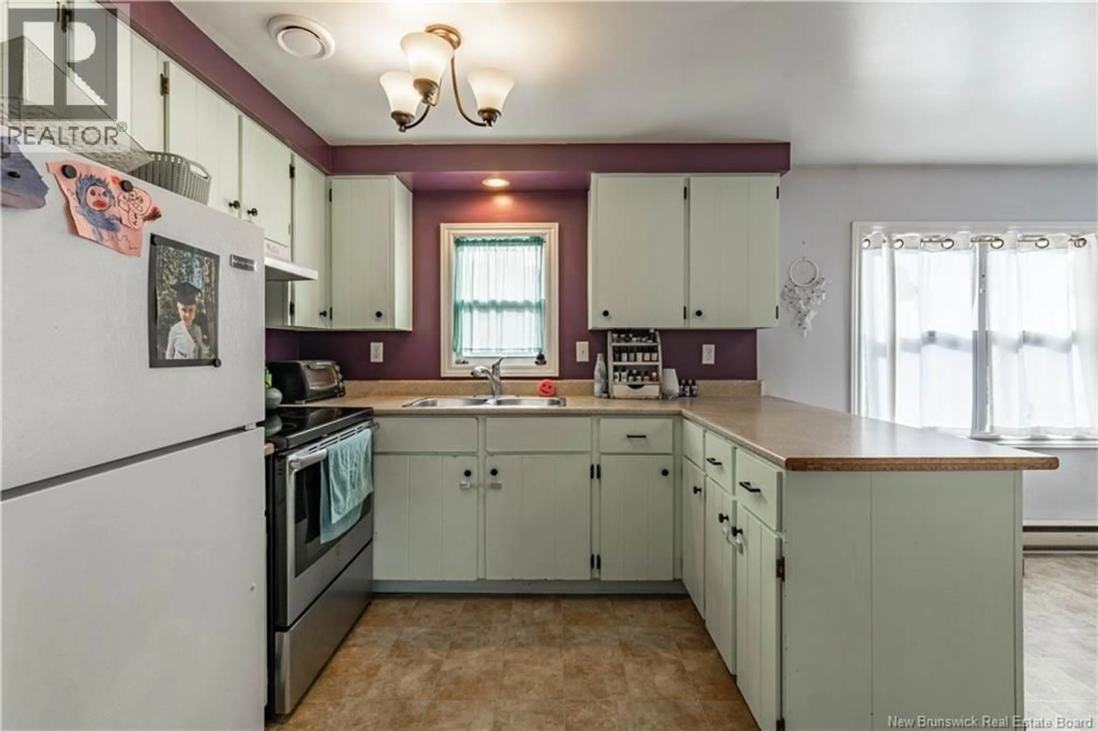 Standard kitchen, ceramic/tile floor for 2 KEVIN DRIVE, Roachville New Brunswick E4G2E4