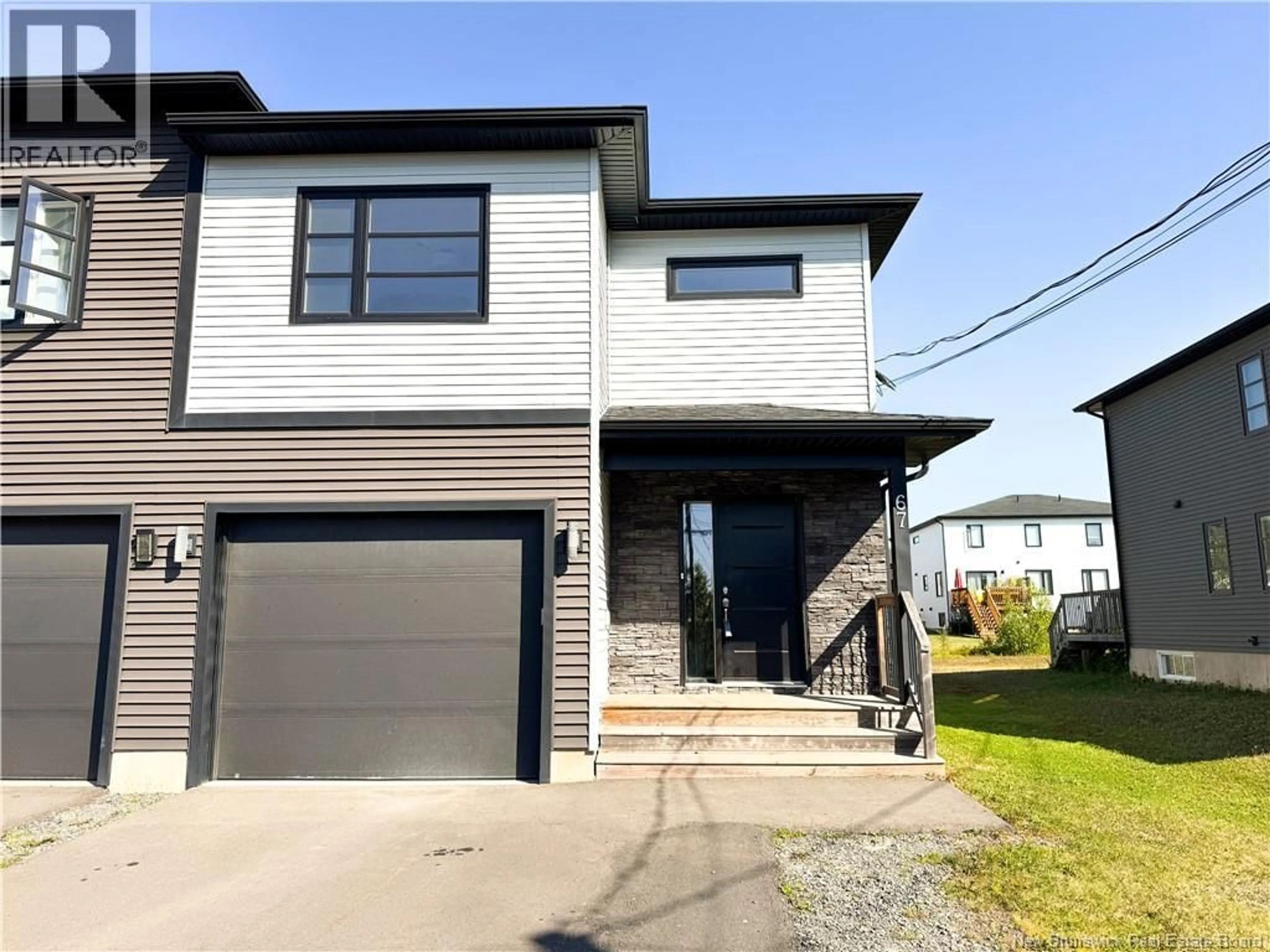 Home with vinyl exterior material, street for 67 FRANCFORT CRESCENT, Moncton New Brunswick E1G5W6