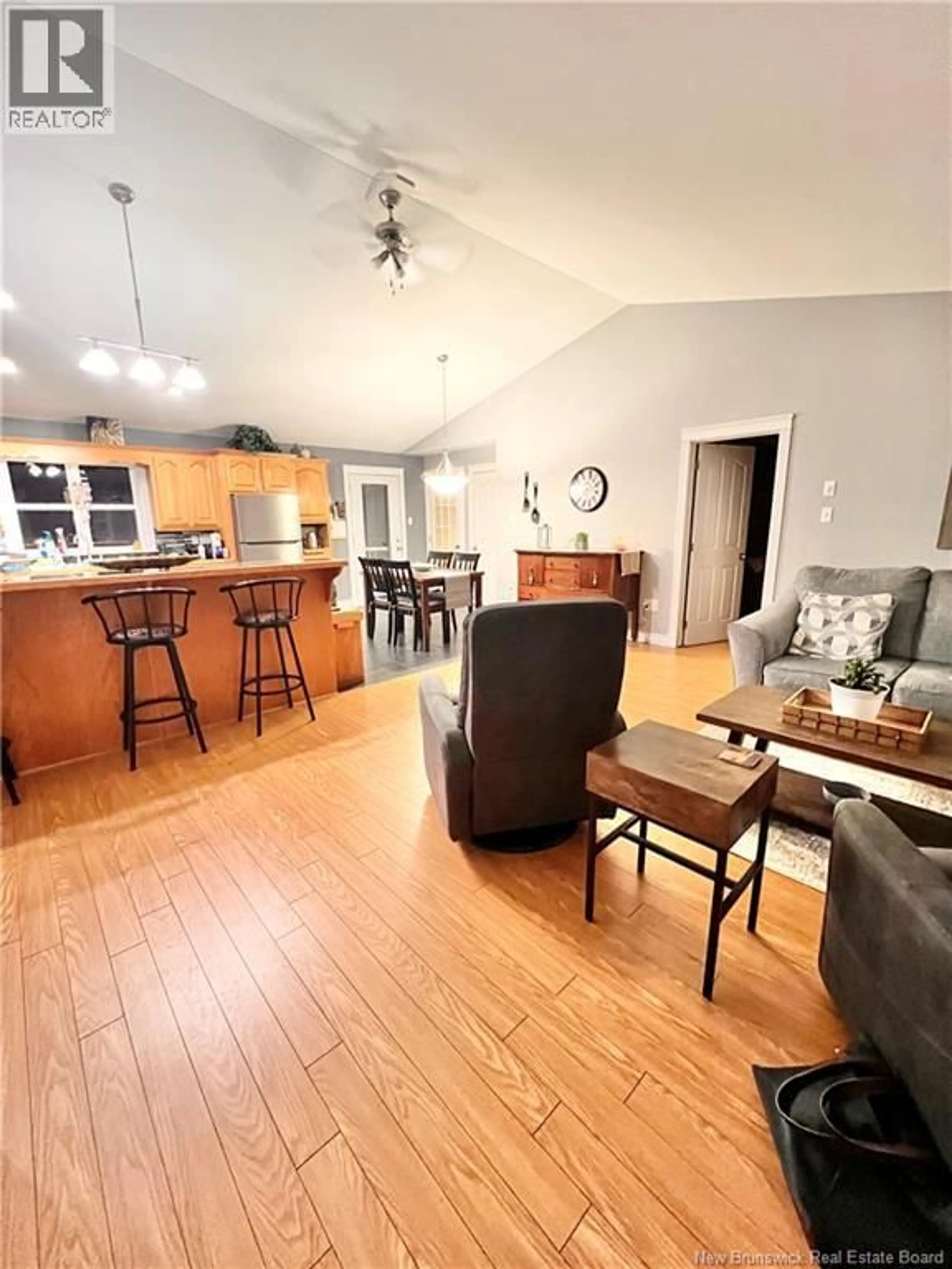 Open concept kitchen, wood/laminate floor for 44 LAURA DRIVE, Quispamsis New Brunswick E2E6B4