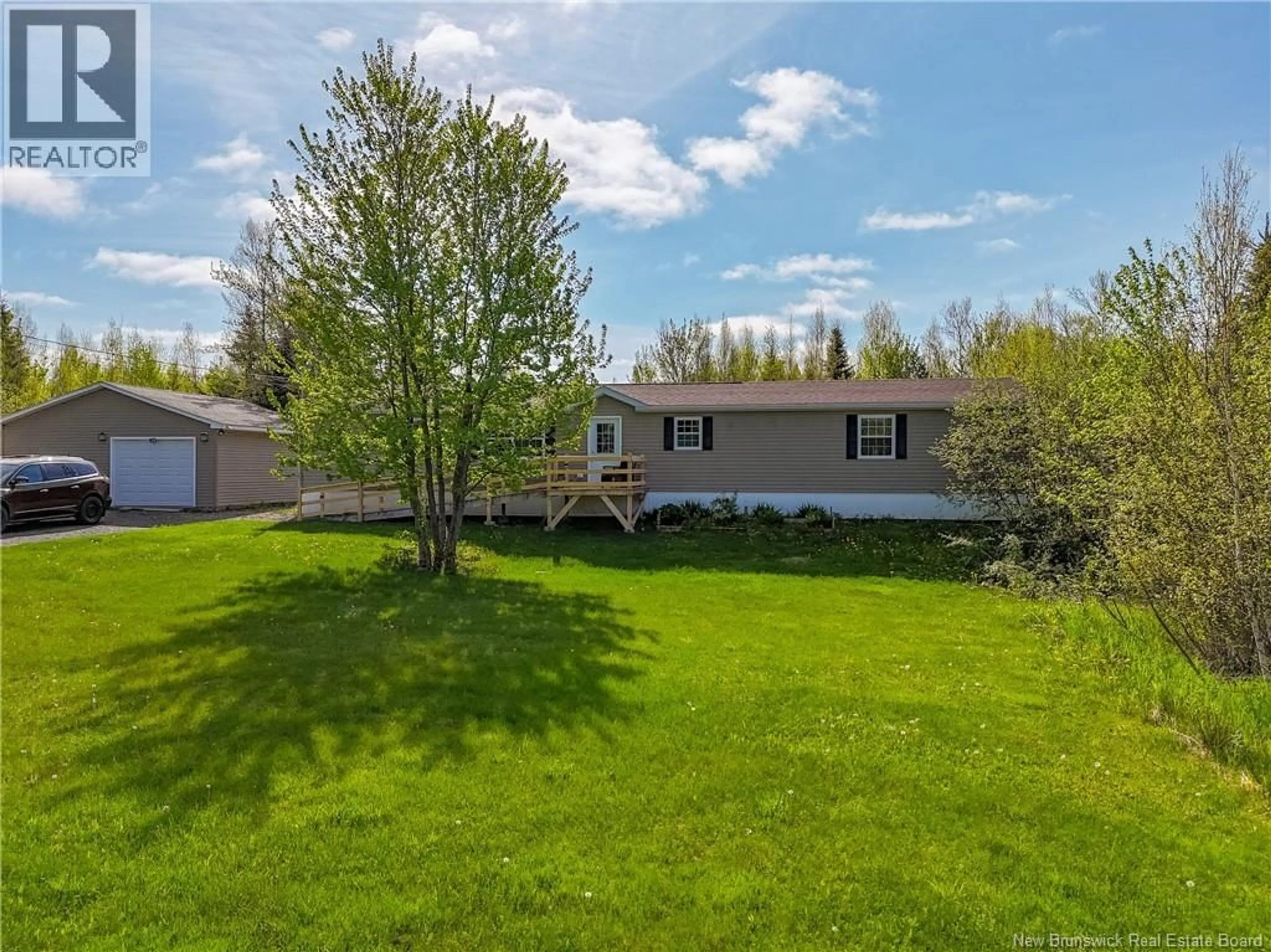 A pic from outside/outdoor area/front of a property/back of a property/a pic from drone, water/lake/river/ocean view for 34 LAWLER DRIVE, Rusagonis New Brunswick E3B0N5