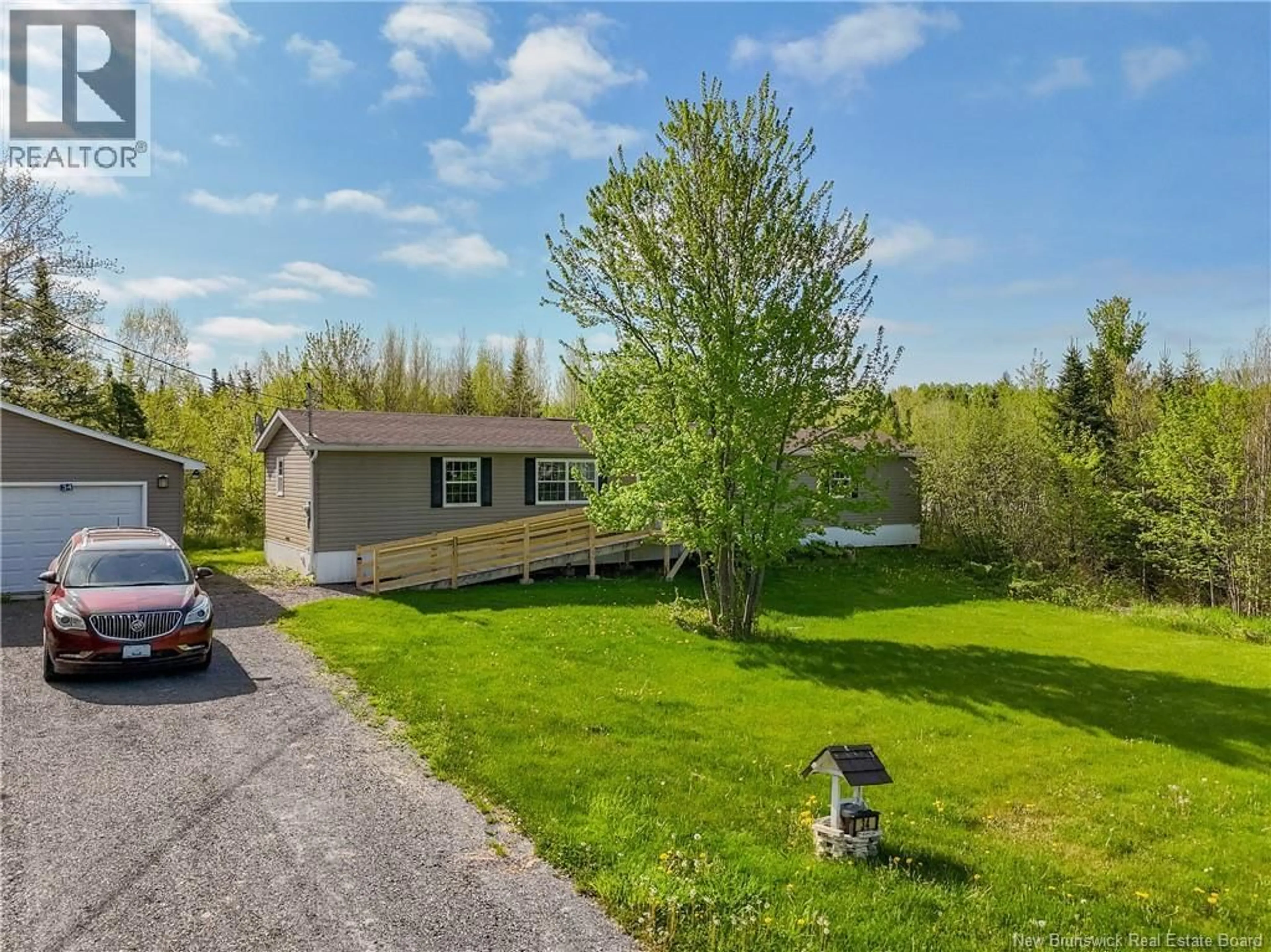 A pic from outside/outdoor area/front of a property/back of a property/a pic from drone, unknown for 34 LAWLER DRIVE, Rusagonis New Brunswick E3B0N5