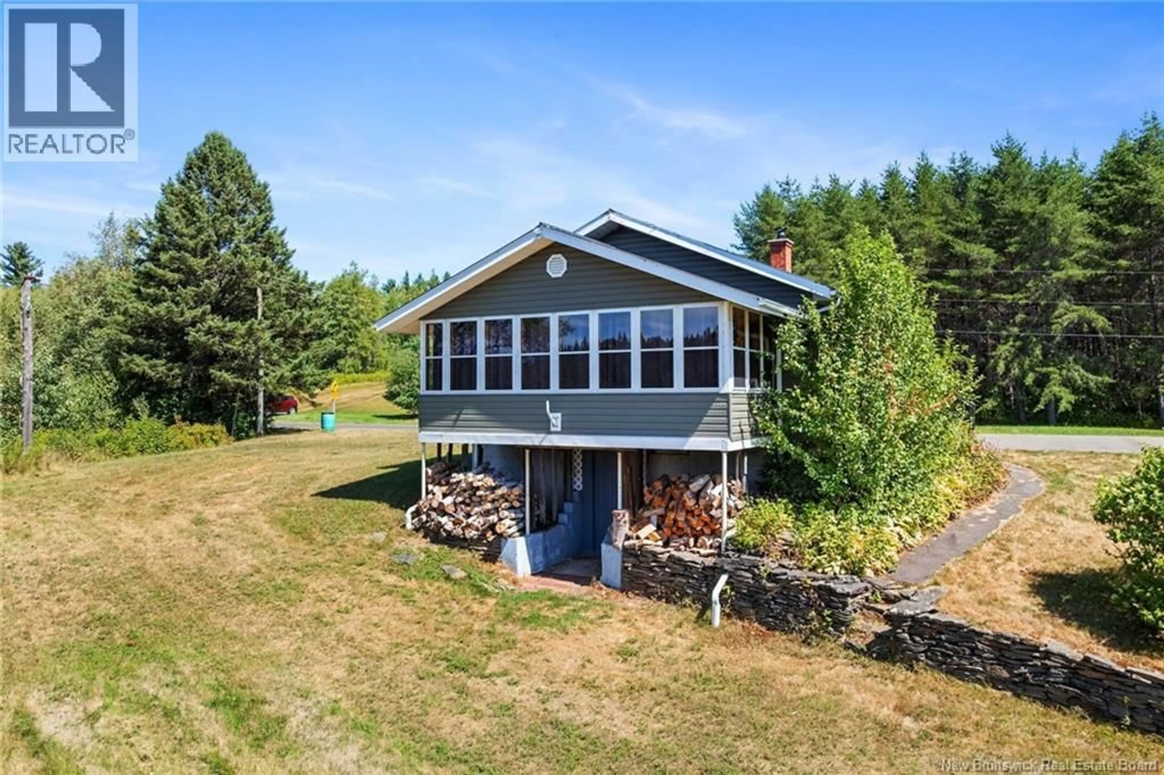 A pic from outside/outdoor area/front of a property/back of a property/a pic from drone, water/lake/river/ocean view for 381 GASPEREAU EAST ROAD, Gaspereau Forks New Brunswick E4A1M2