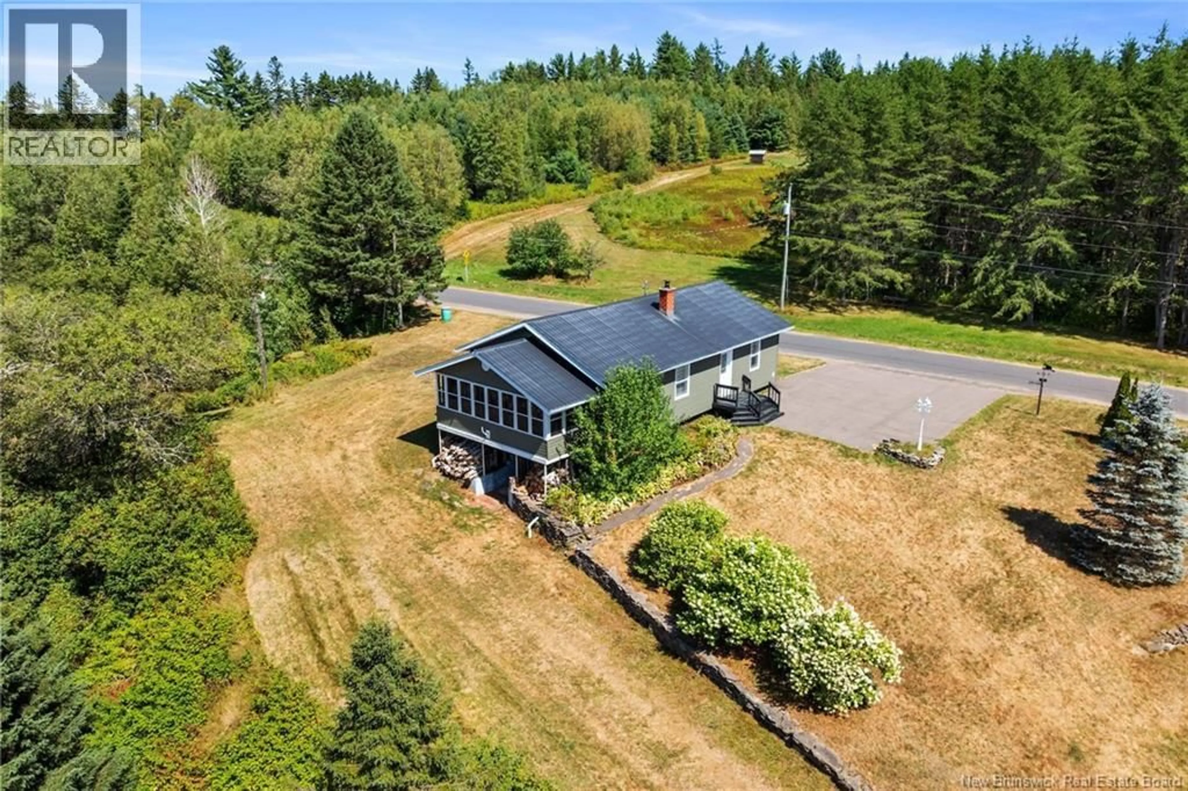 A pic from outside/outdoor area/front of a property/back of a property/a pic from drone, unknown for 381 GASPEREAU EAST ROAD, Gaspereau Forks New Brunswick E4A1M2