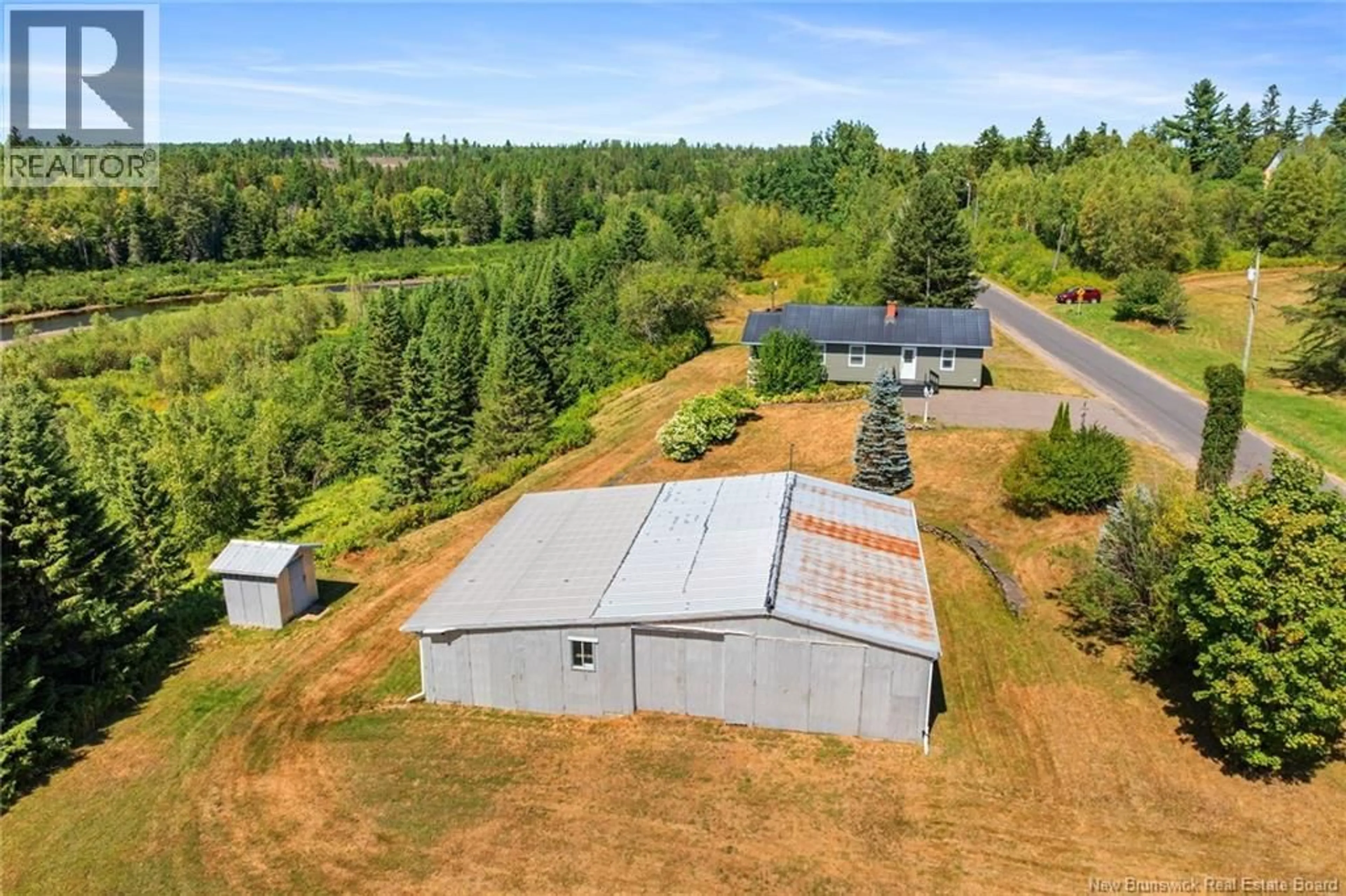 A pic from outside/outdoor area/front of a property/back of a property/a pic from drone, building for 381 GASPEREAU EAST ROAD, Gaspereau Forks New Brunswick E4A1M2