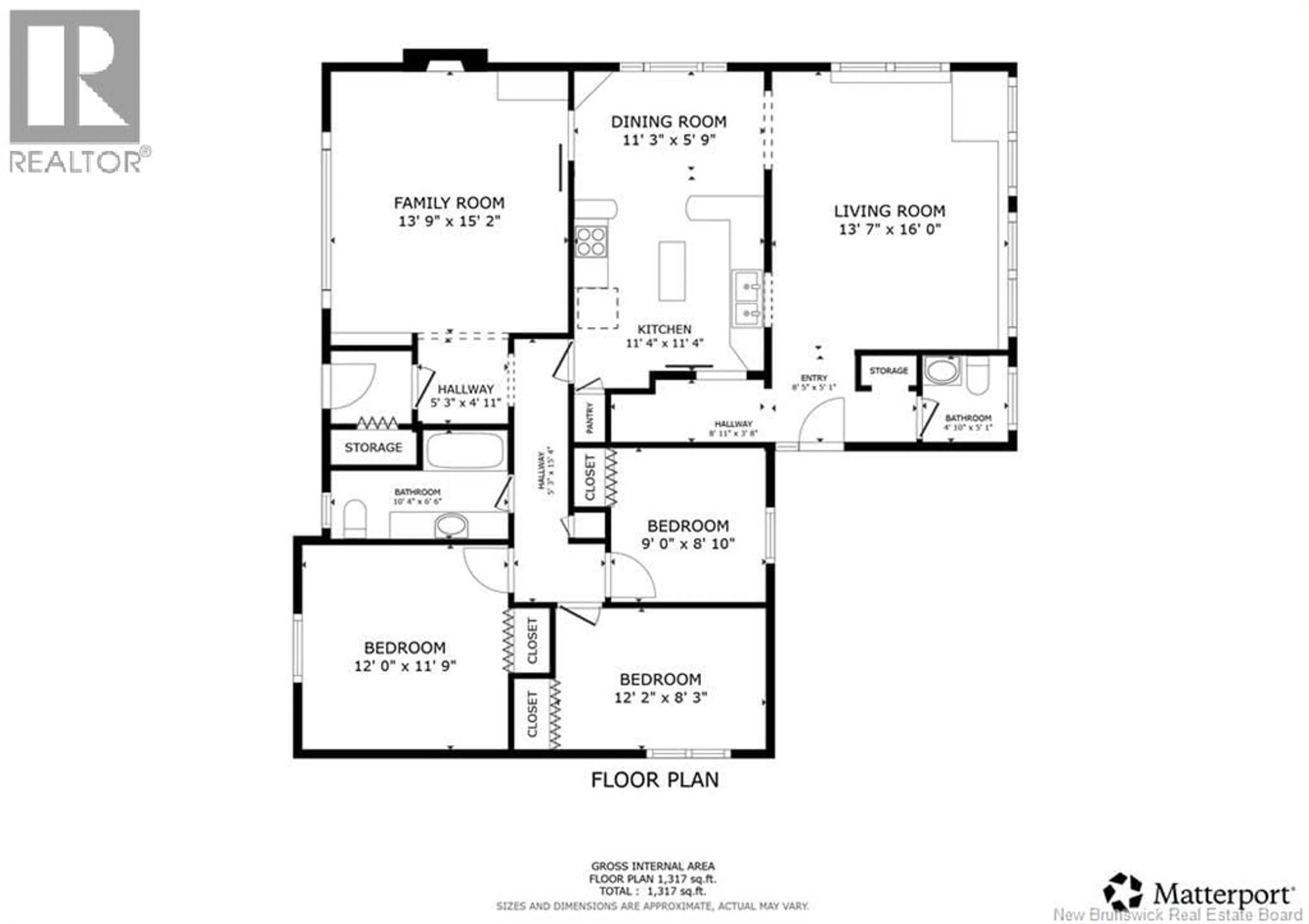 Floor plan for 18 CHARLOTTE STREET, Sackville New Brunswick E4L3T1