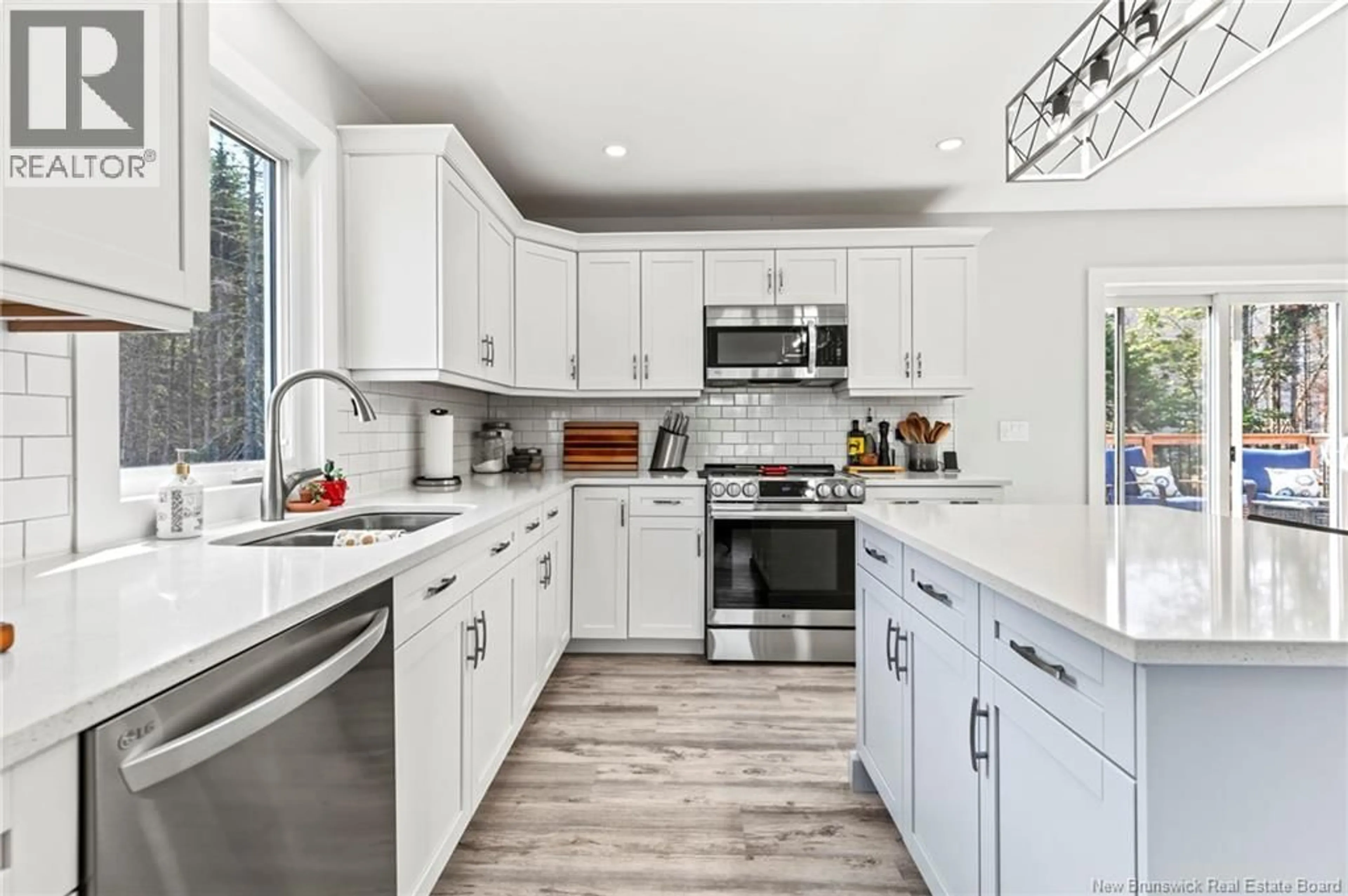 Open concept kitchen, ceramic/tile floor for 8 EMMA AVENUE, Grand Bay-Westfield New Brunswick E5K2V8