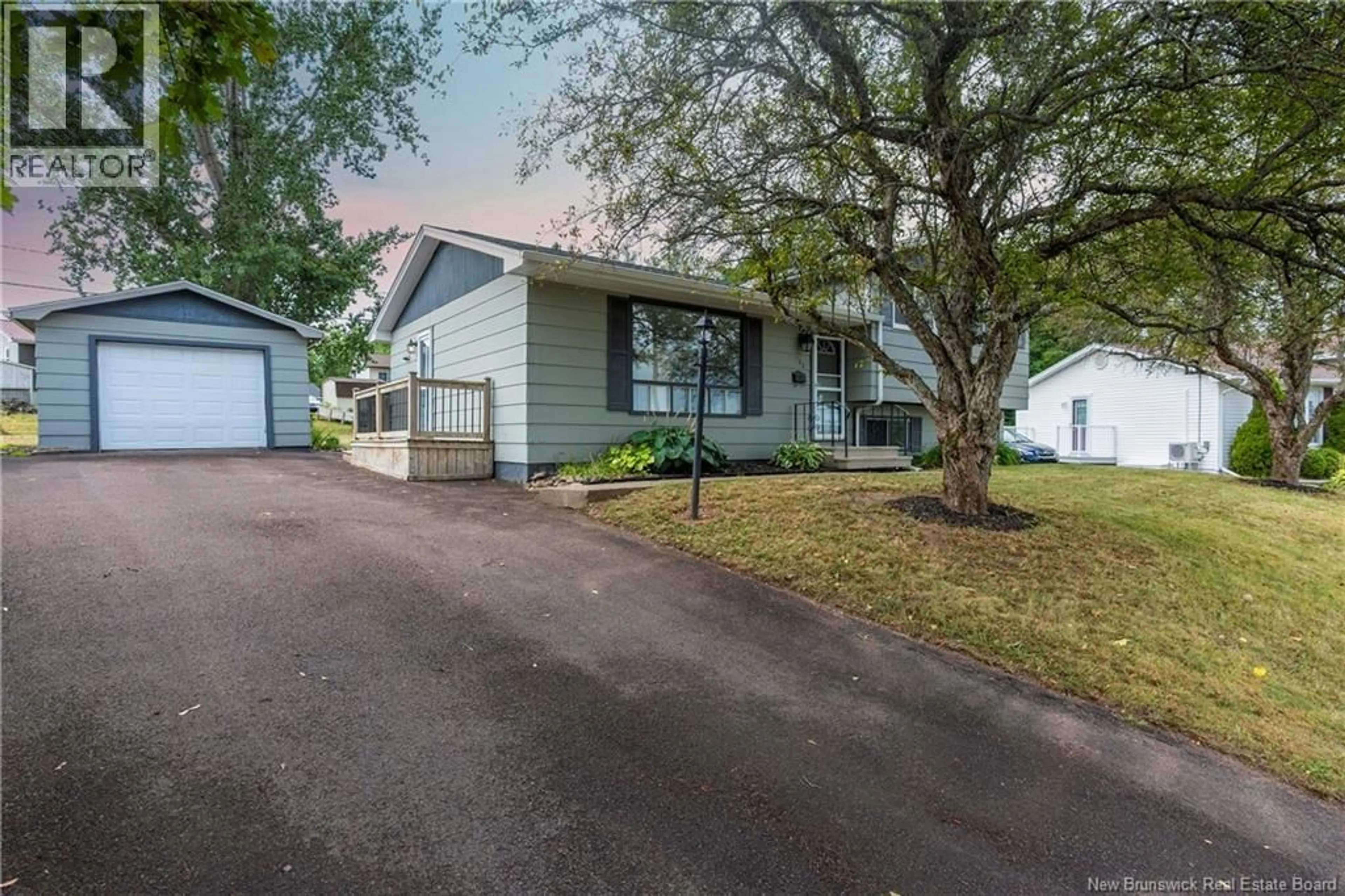 Home with vinyl exterior material, street for 102 NOTINGHAM DRIVE, Moncton New Brunswick E1A5K1