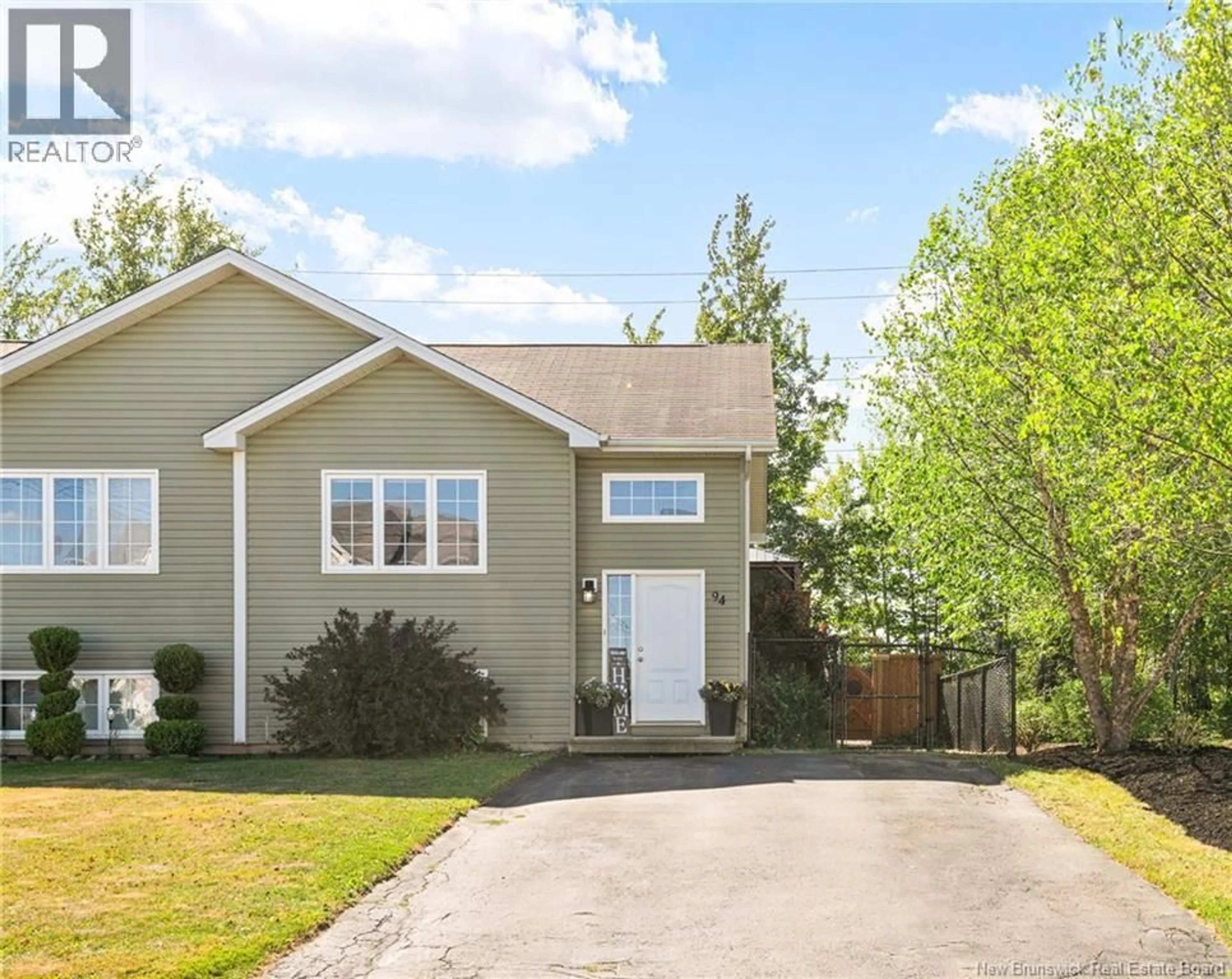 Home with vinyl exterior material, street for 94 HOLLAND DRIVE, Moncton New Brunswick E1G0X1