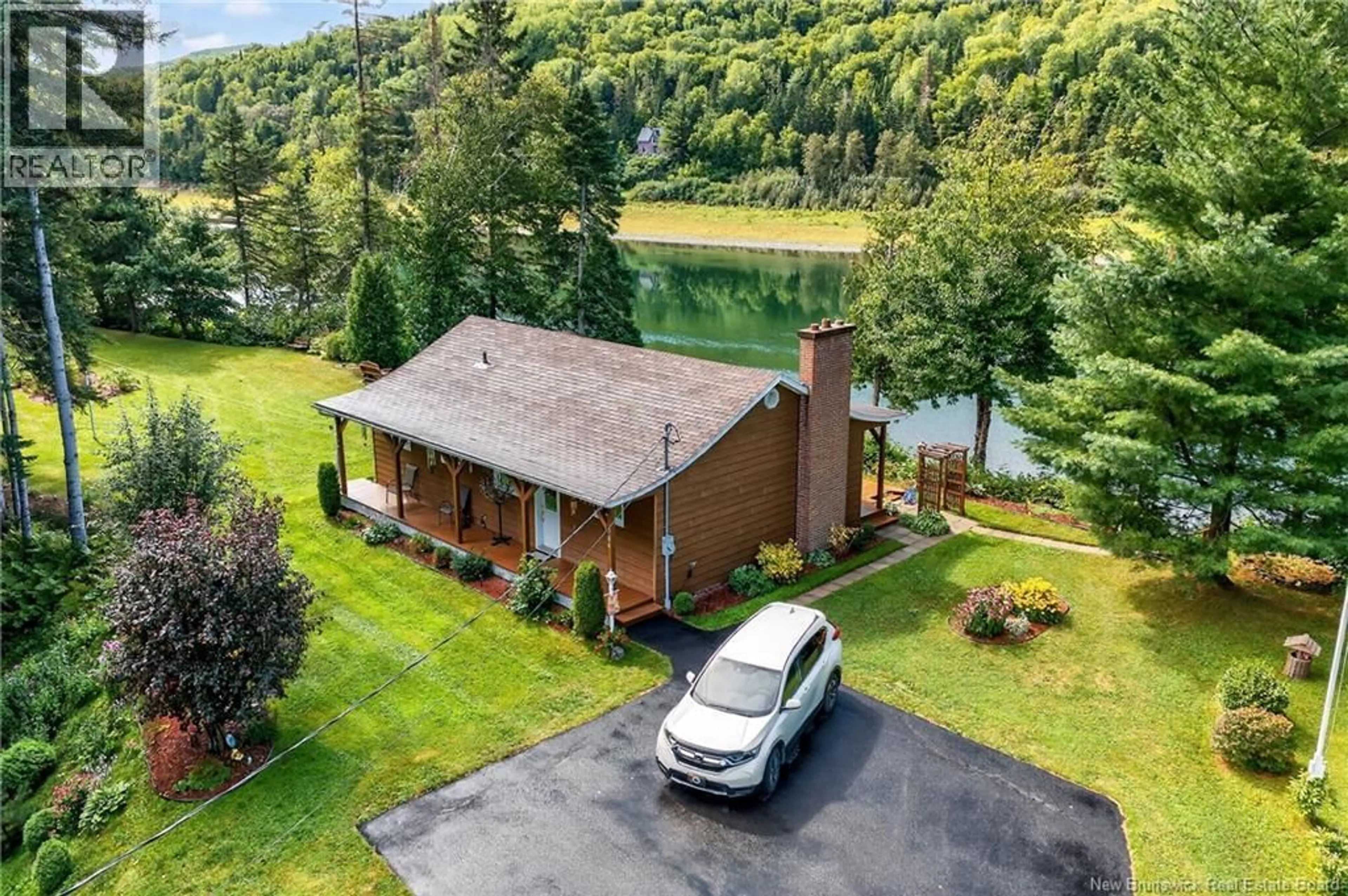 A pic from outside/outdoor area/front of a property/back of a property/a pic from drone, water/lake/river/ocean view for 284 RESTIGOUCHE RIVER ROAD, Mann Mountain Settlement New Brunswick E3N4N4