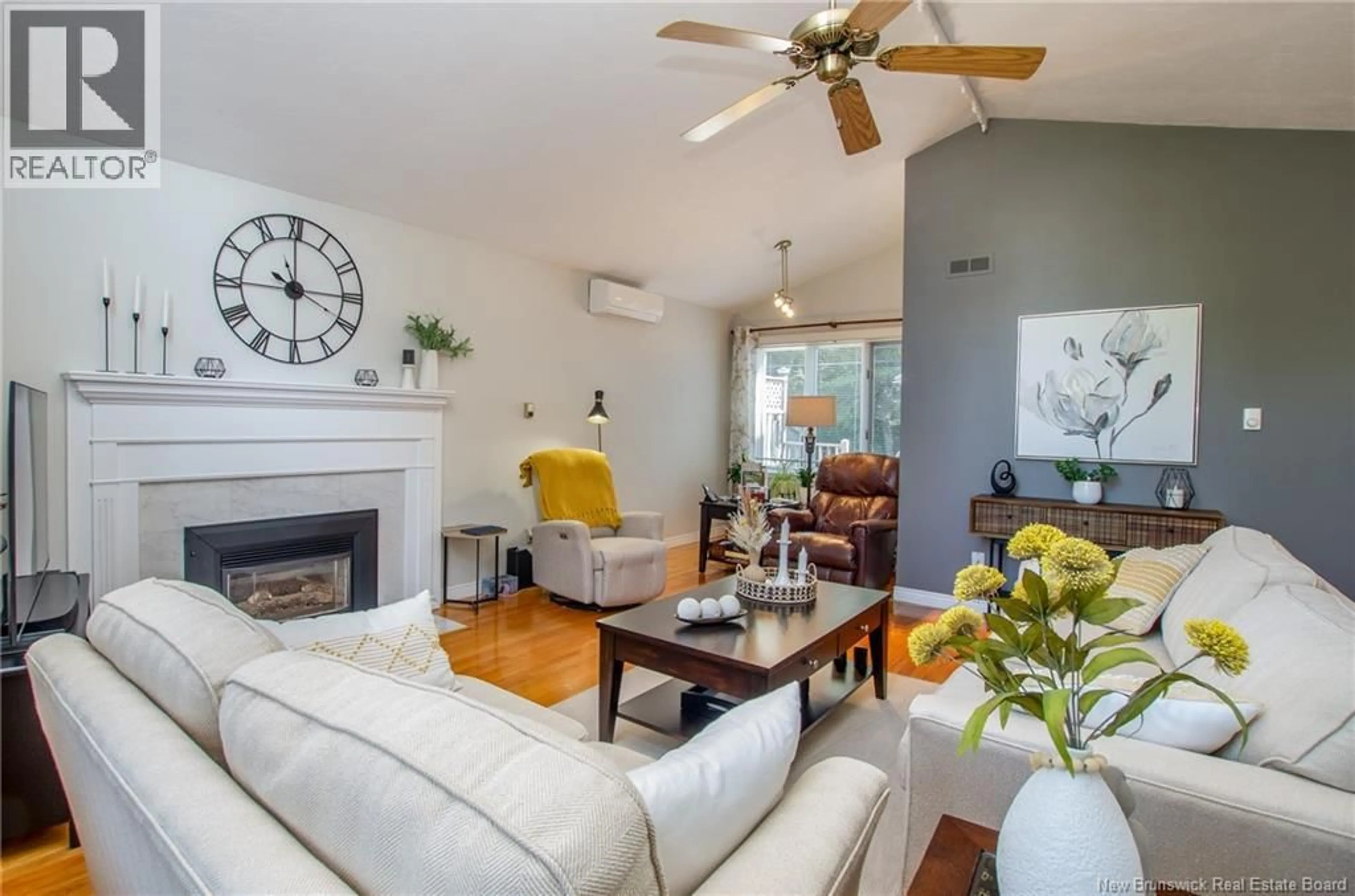 Living room with furniture, wood/laminate floor for 55 MCDOWELL AVENUE, Riverview New Brunswick E1B4M6
