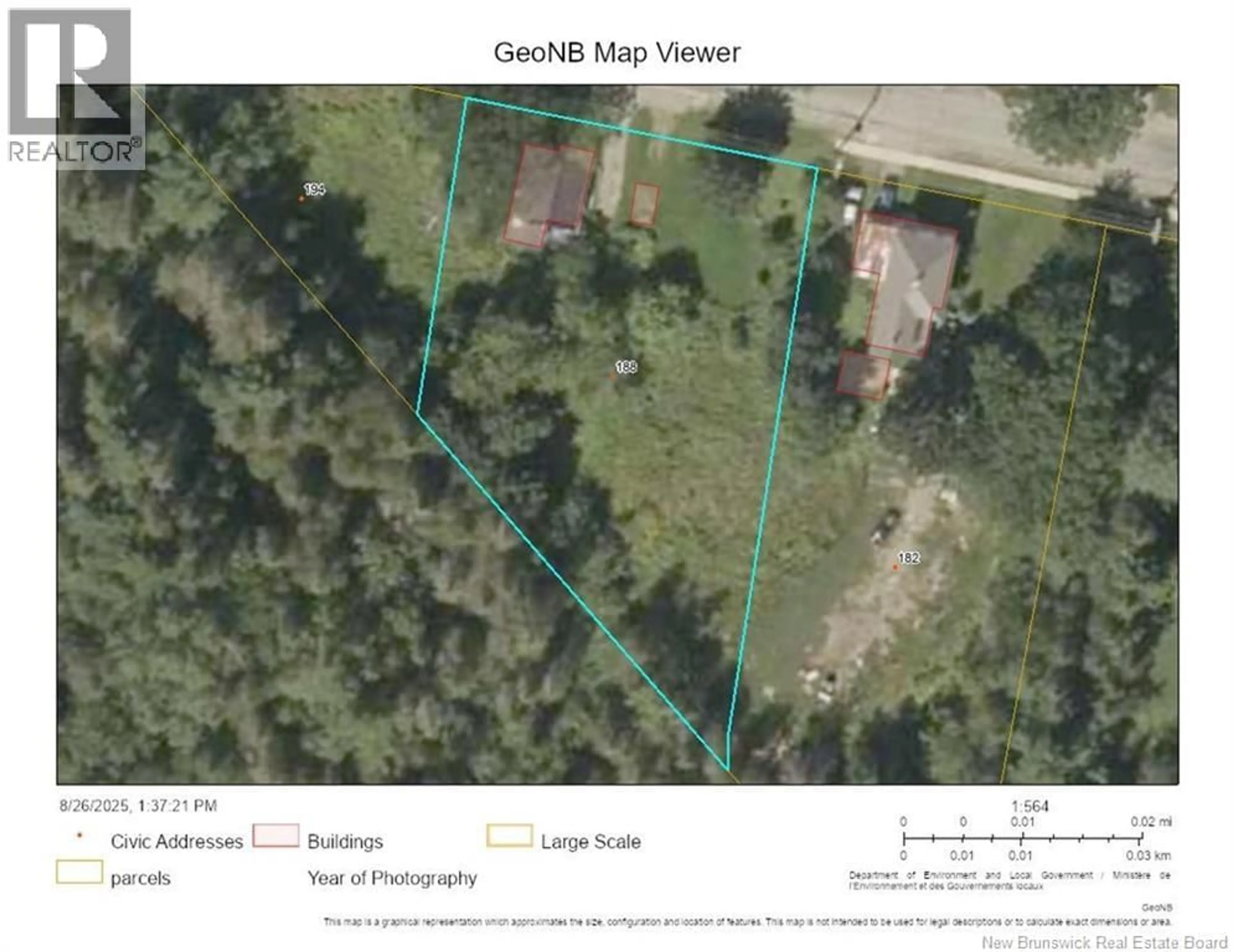 Picture of a map for 188 UNION STREET, St. Stephen New Brunswick E3L1W1