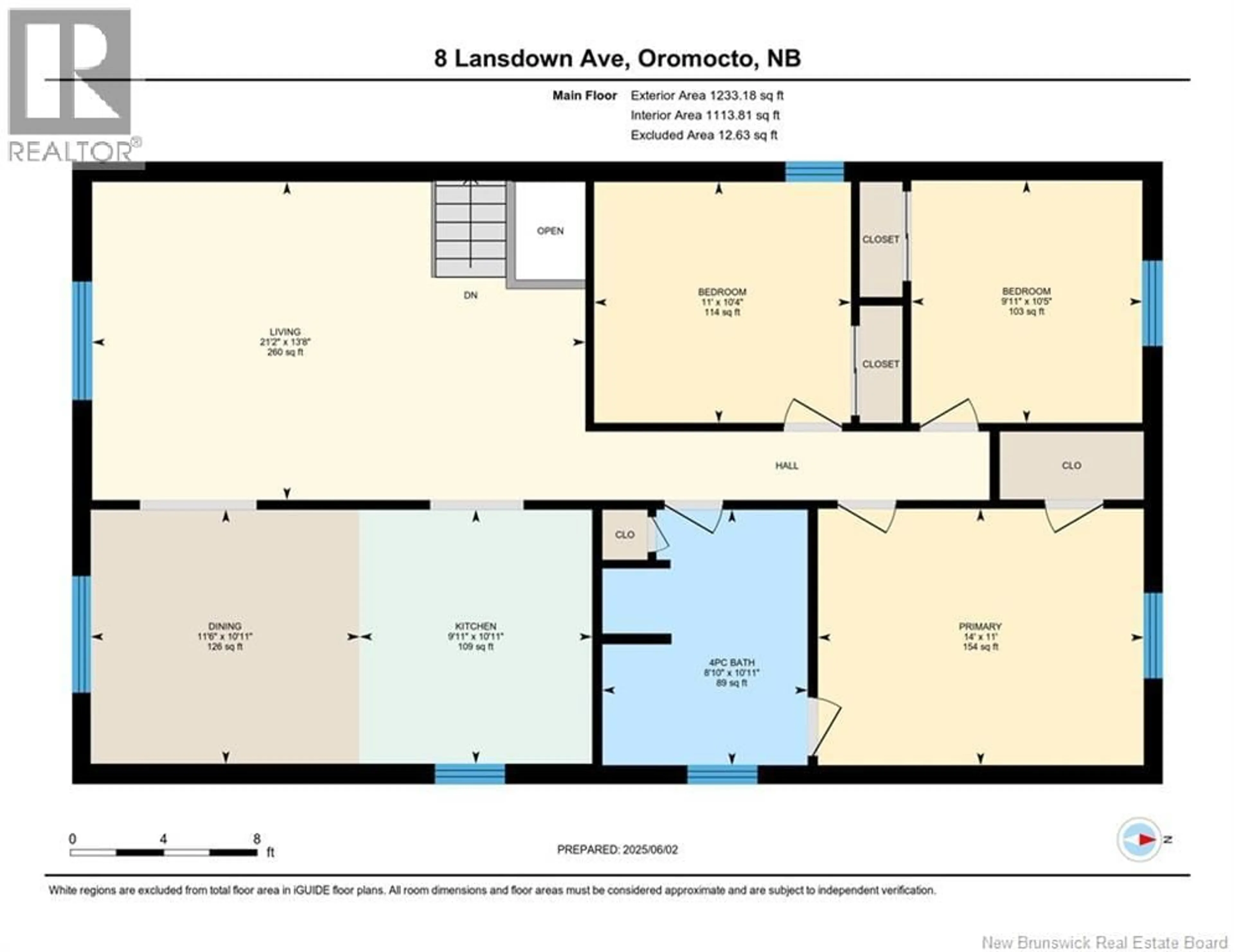 Floor plan for 8 LANSDOWN STREET, Oromocto New Brunswick E2V4P3