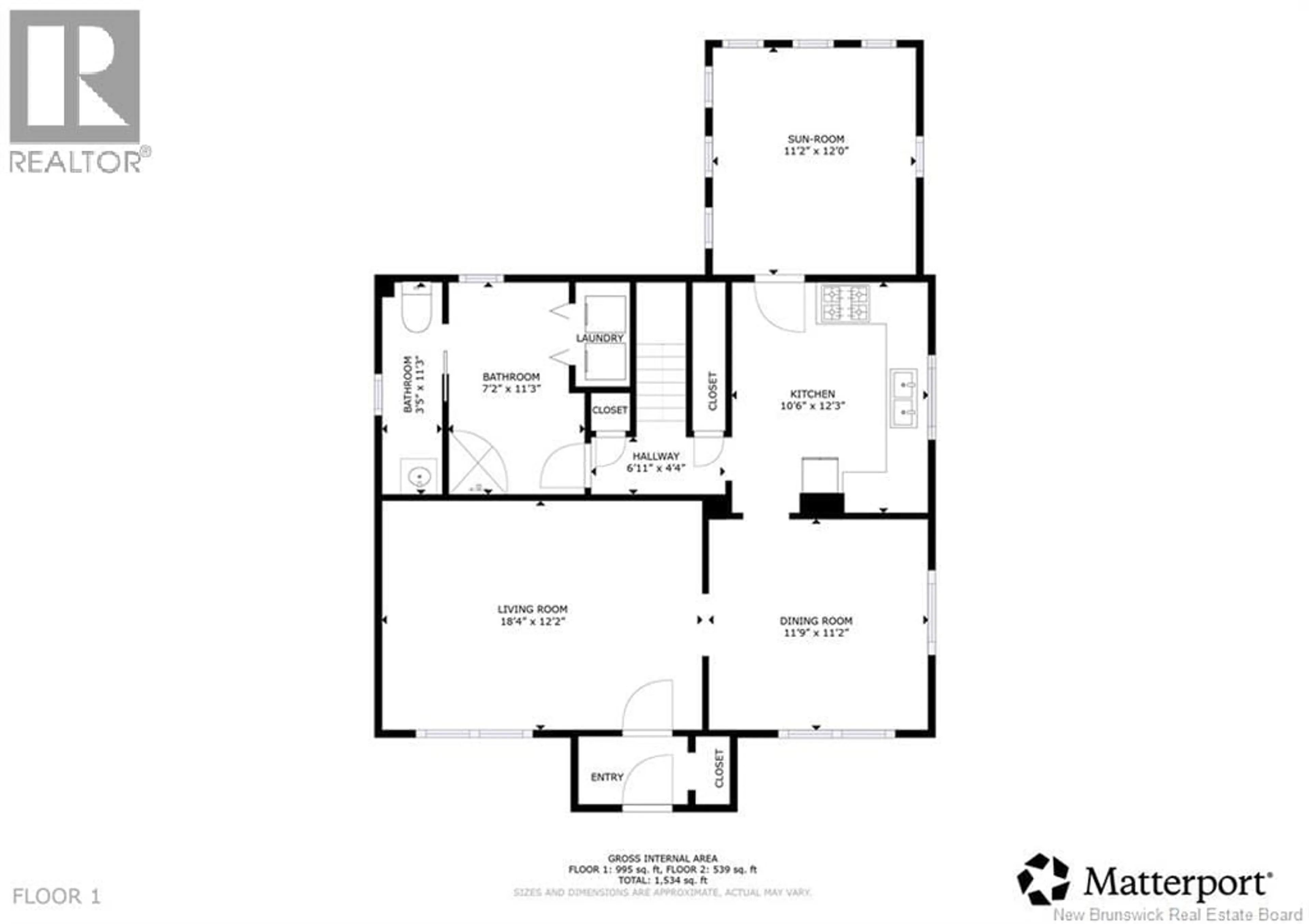 Floor plan for 11 BULMER LANE, Sackville New Brunswick E4L3R3