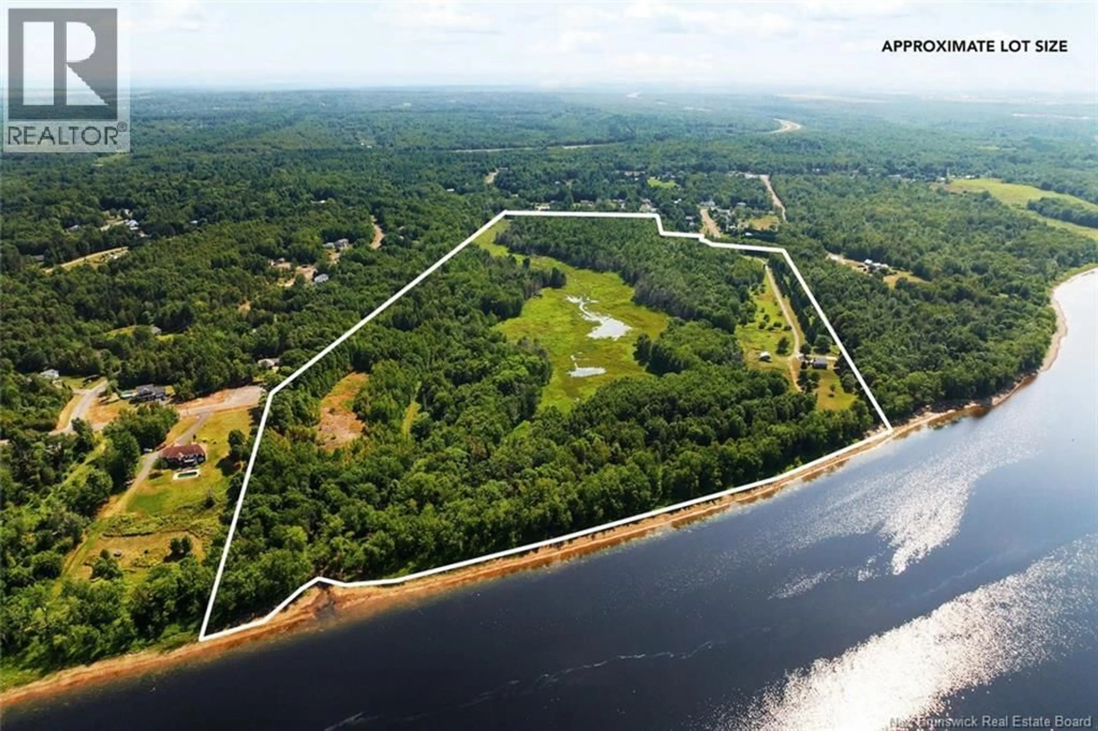 A pic from outside/outdoor area/front of a property/back of a property/a pic from drone, water/lake/river/ocean view for 26 HENNICK COURT, Burton New Brunswick E2V4J1