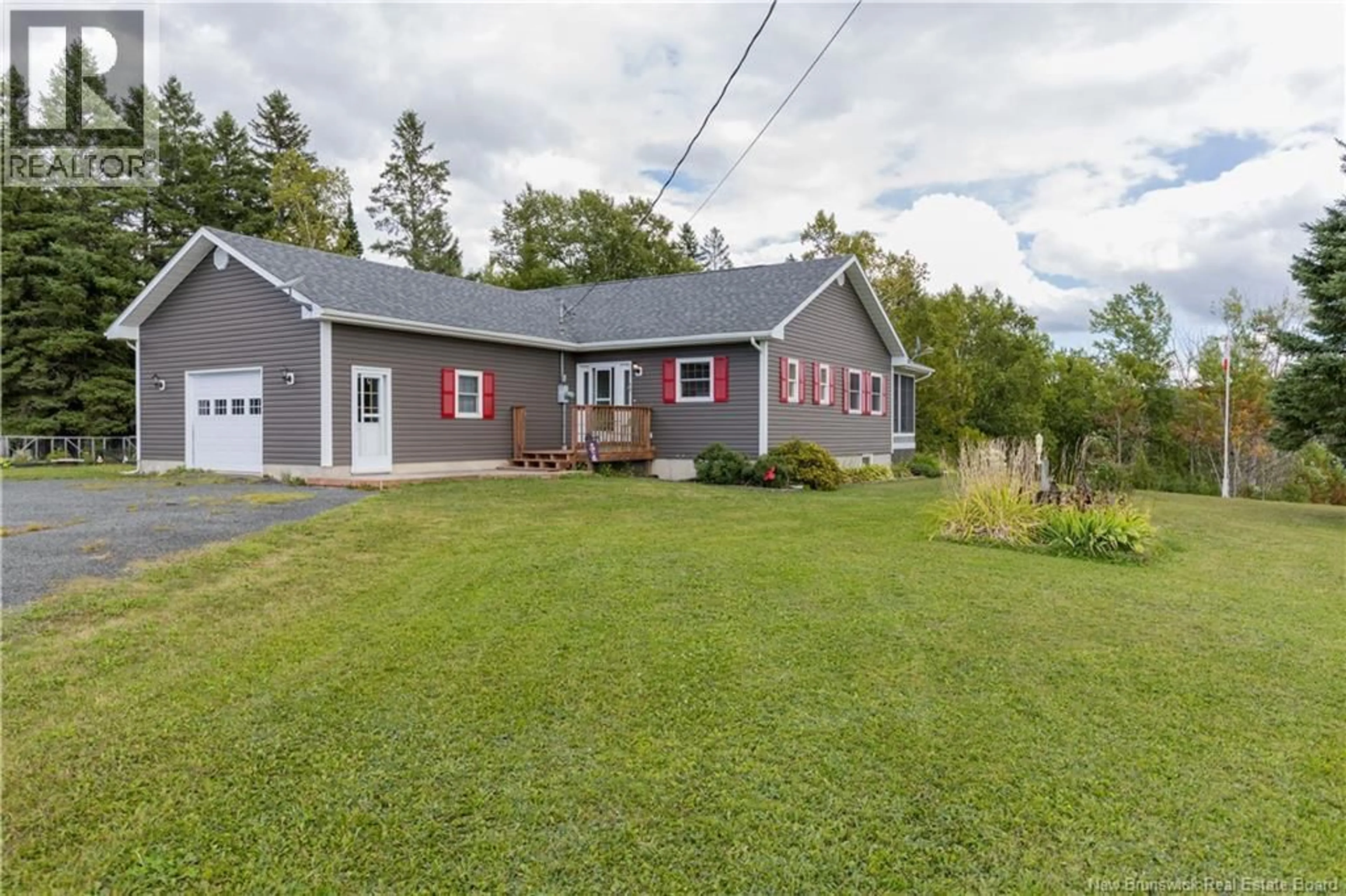A pic from outside/outdoor area/front of a property/back of a property/a pic from drone, street for 1145 ROUTE 390, Gladwyn New Brunswick E7H4N7
