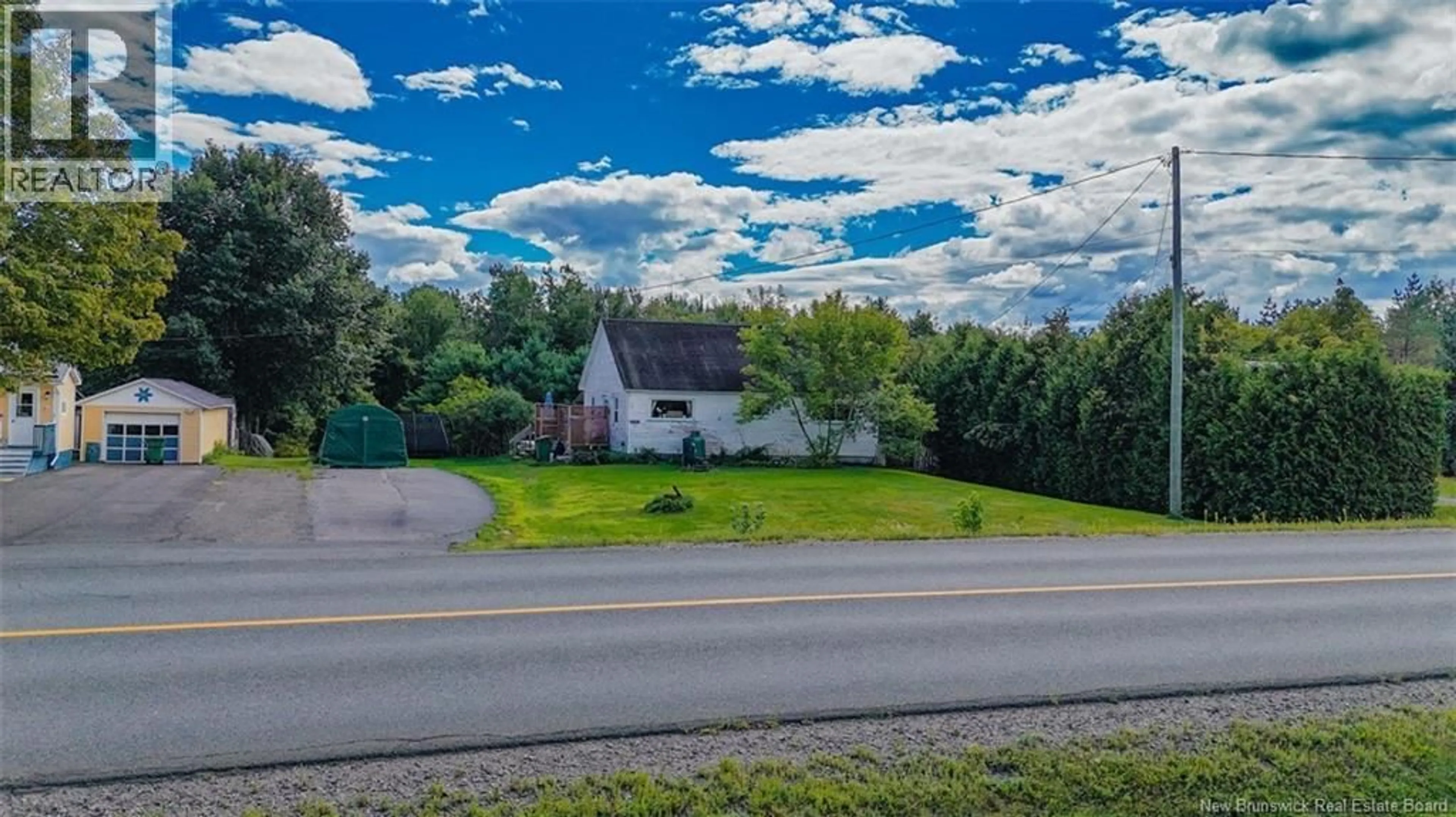 A pic from outside/outdoor area/front of a property/back of a property/a pic from drone, unknown for 10107 ROUTE 105, Beechwood New Brunswick E7J2A5