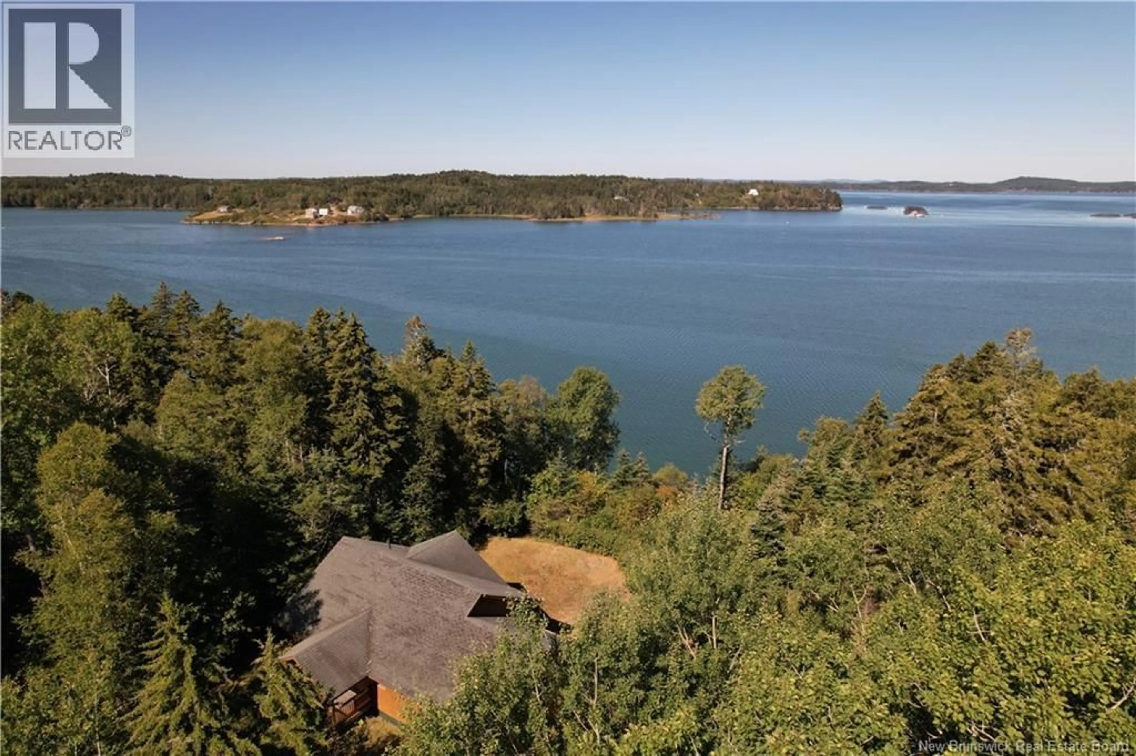A pic from outside/outdoor area/front of a property/back of a property/a pic from drone, water/lake/river/ocean view for 389 BUNKER HILL ROAD, Wilsons Beach New Brunswick E5E1M4