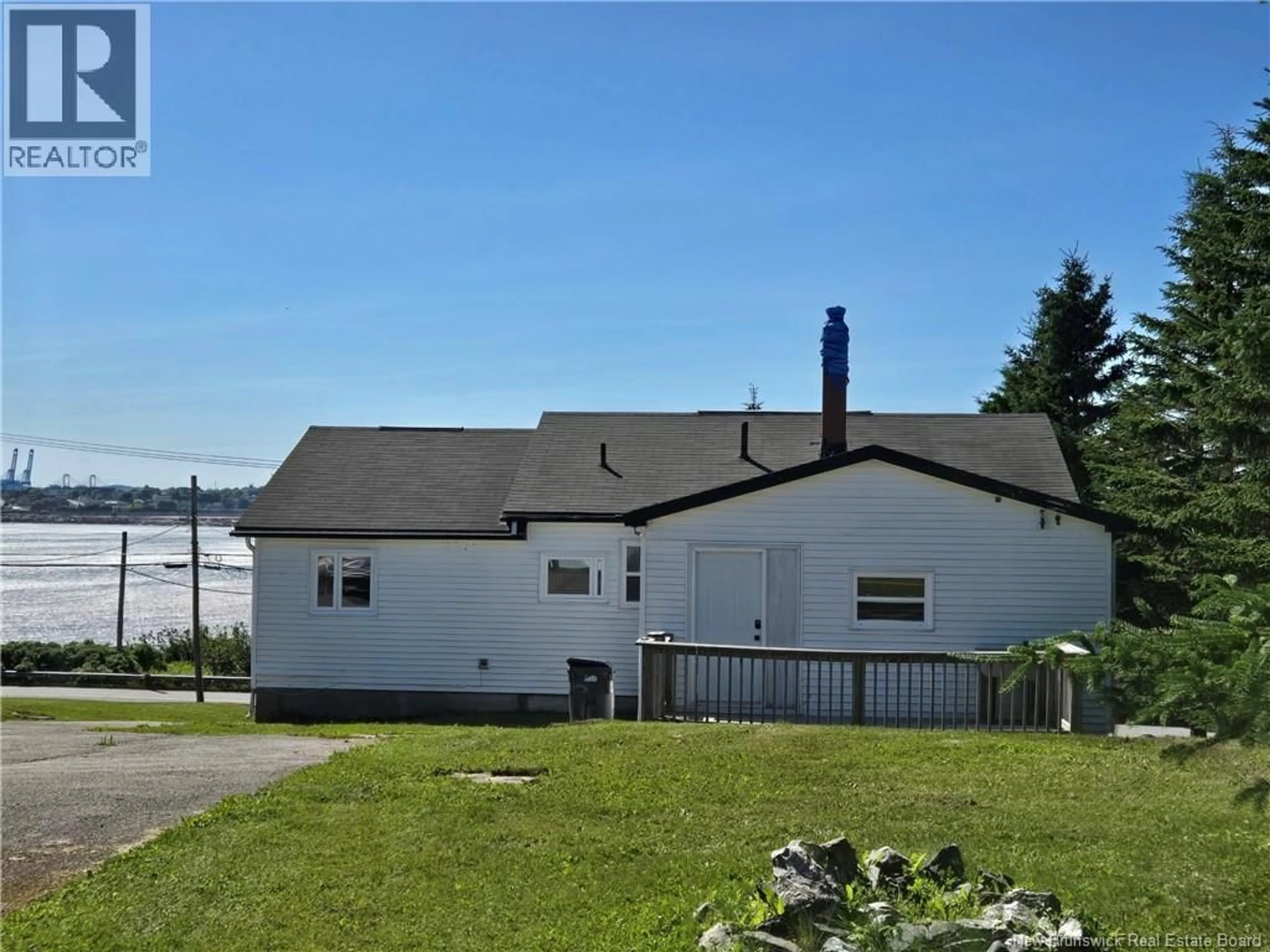 A pic from outside/outdoor area/front of a property/back of a property/a pic from drone, water/lake/river/ocean view for 101 RED HEAD ROAD, Saint John New Brunswick E2S1P5