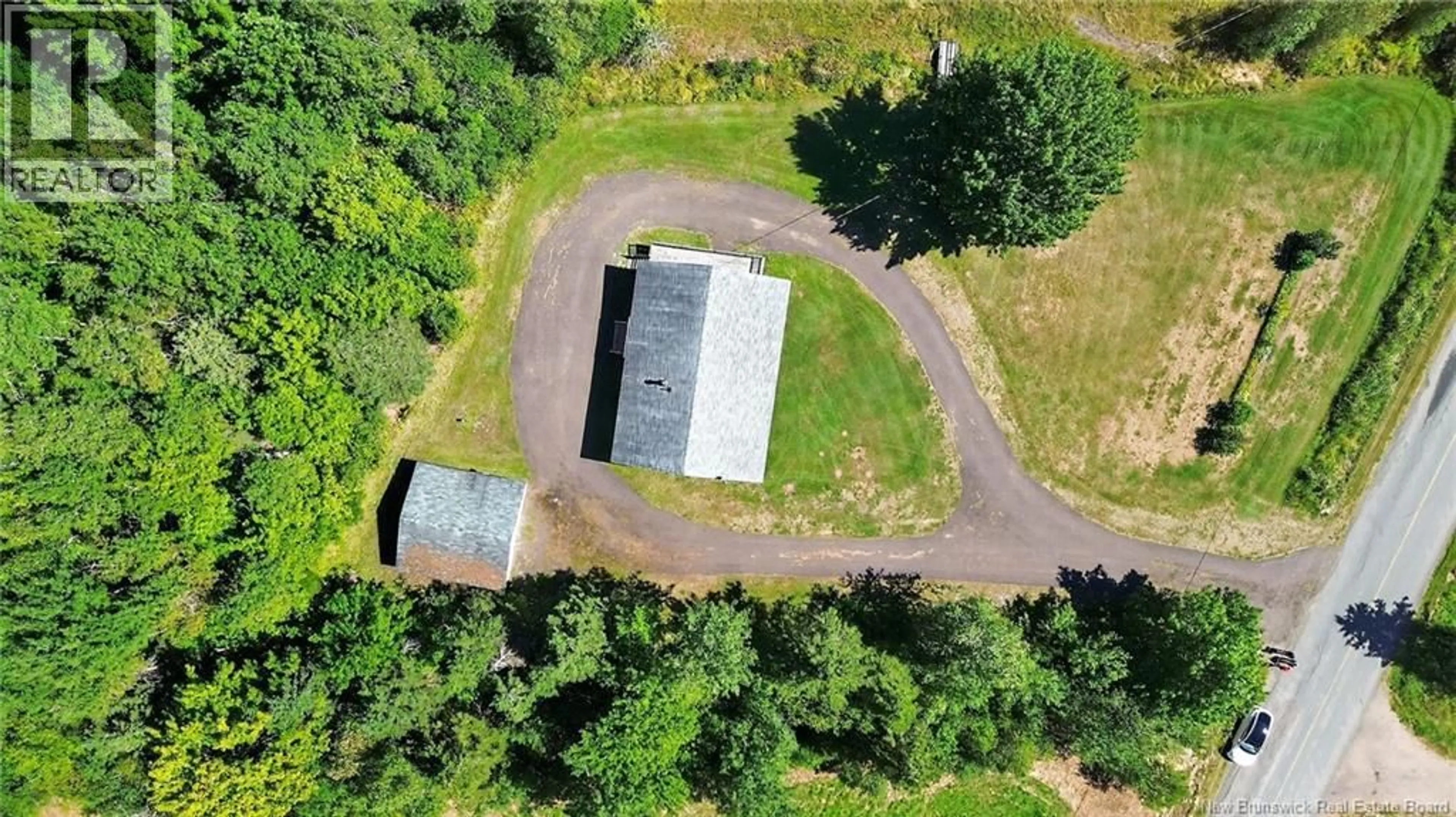 A pic from outside/outdoor area/front of a property/back of a property/a pic from drone, building for 5915 - 64860 RTE 880, Salisbury New Brunswick E4J3A6