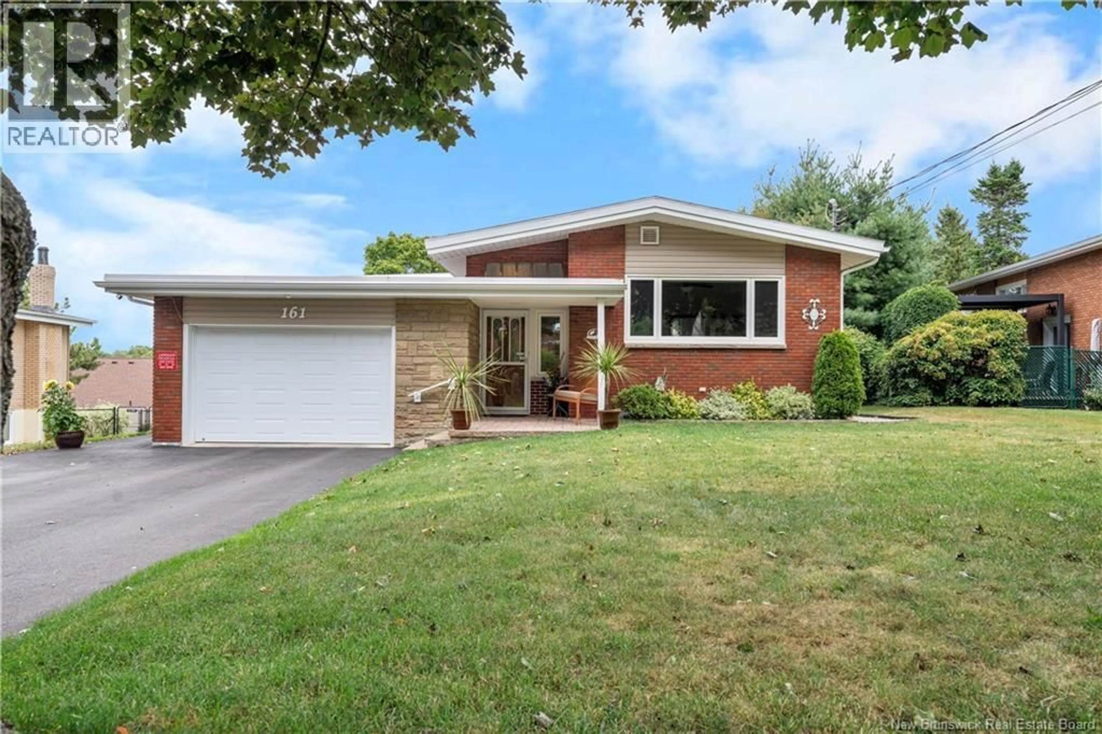 Home with brick exterior material, street for 161 HEDGEWOOD DRIVE, Moncton New Brunswick E1E2W8