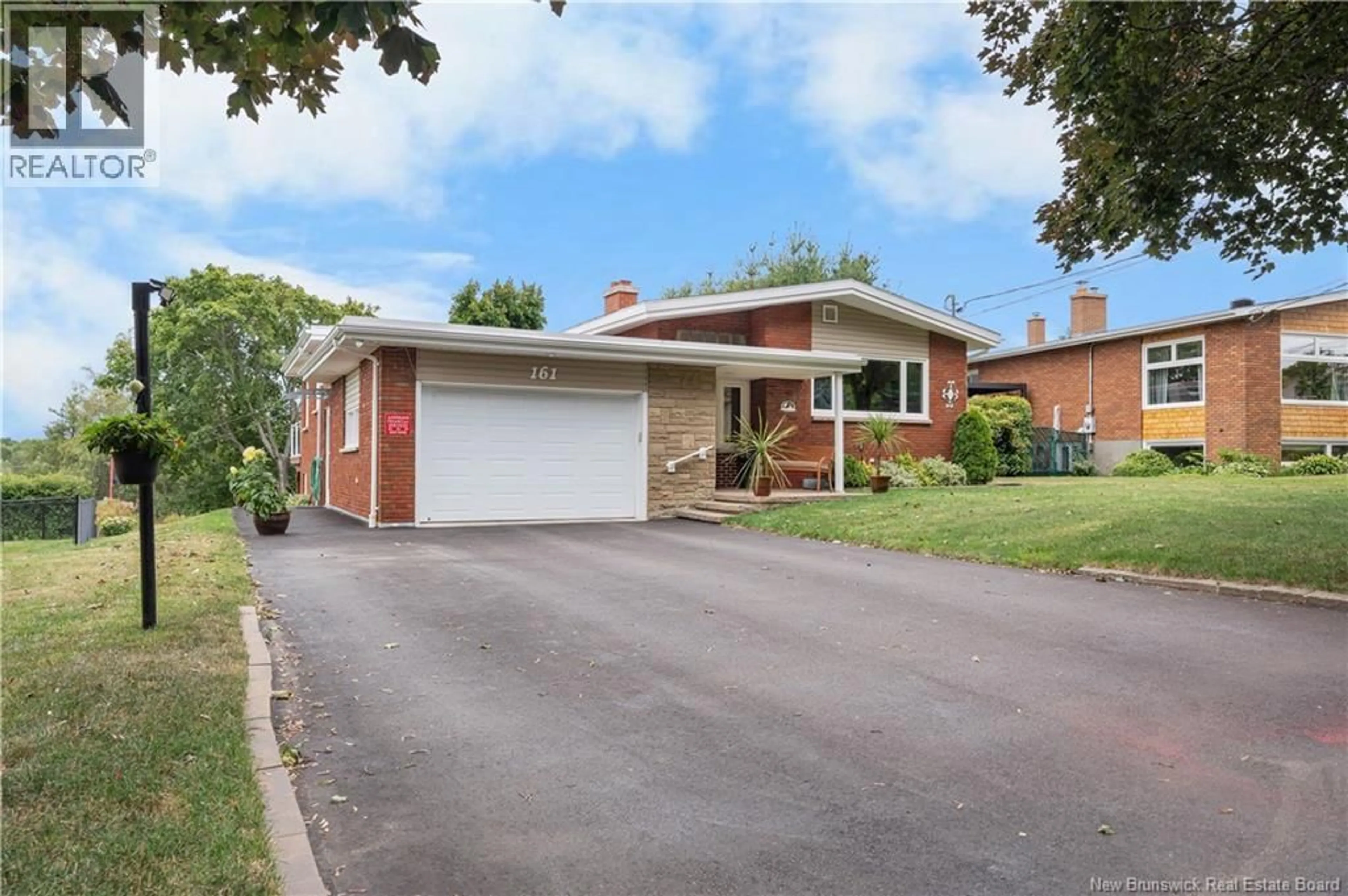 Home with brick exterior material, street for 161 HEDGEWOOD DRIVE, Moncton New Brunswick E1E2W8