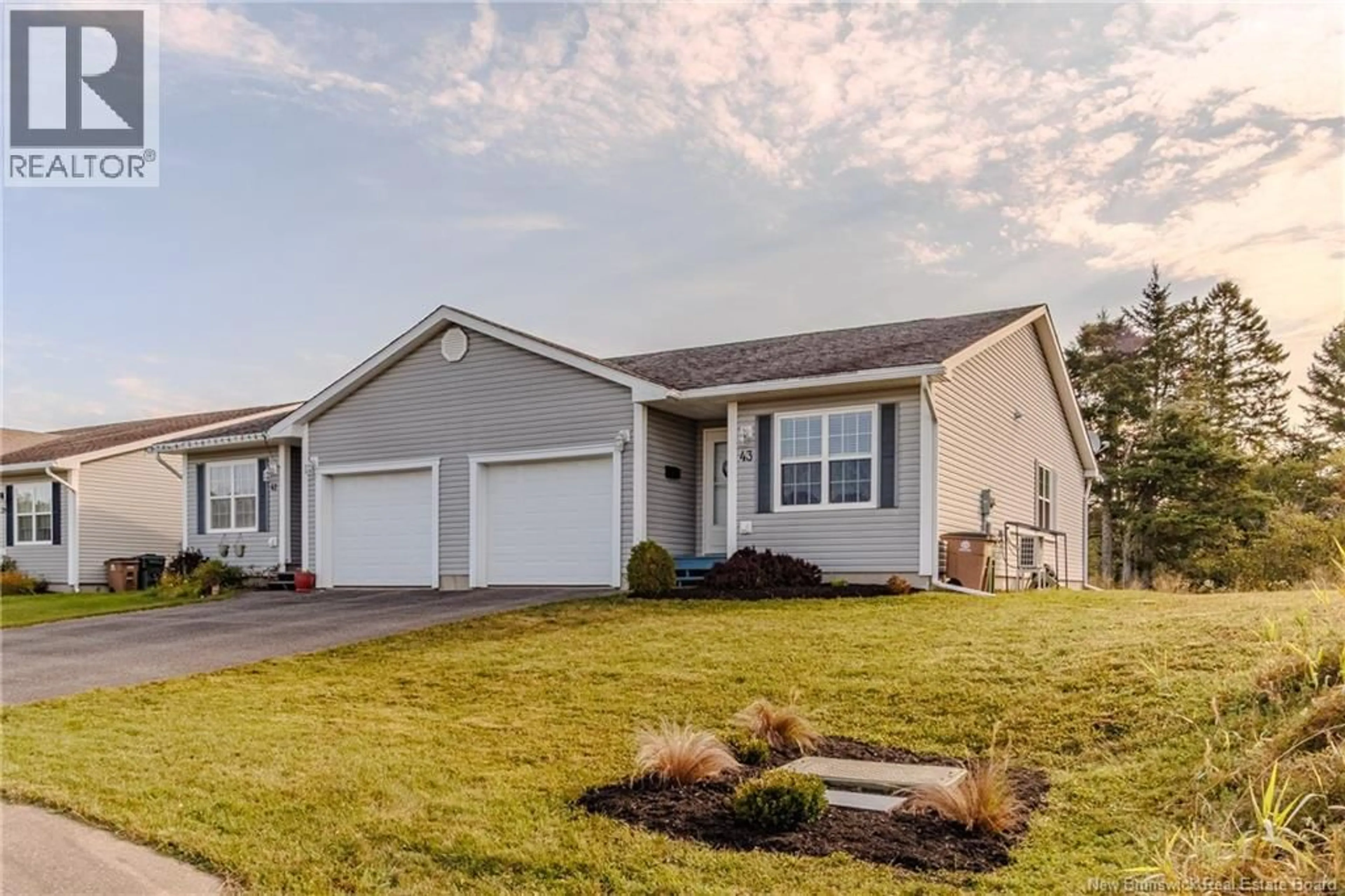 Home with vinyl exterior material, street for 43 ACORN DRIVE, Saint John New Brunswick E2M7X7