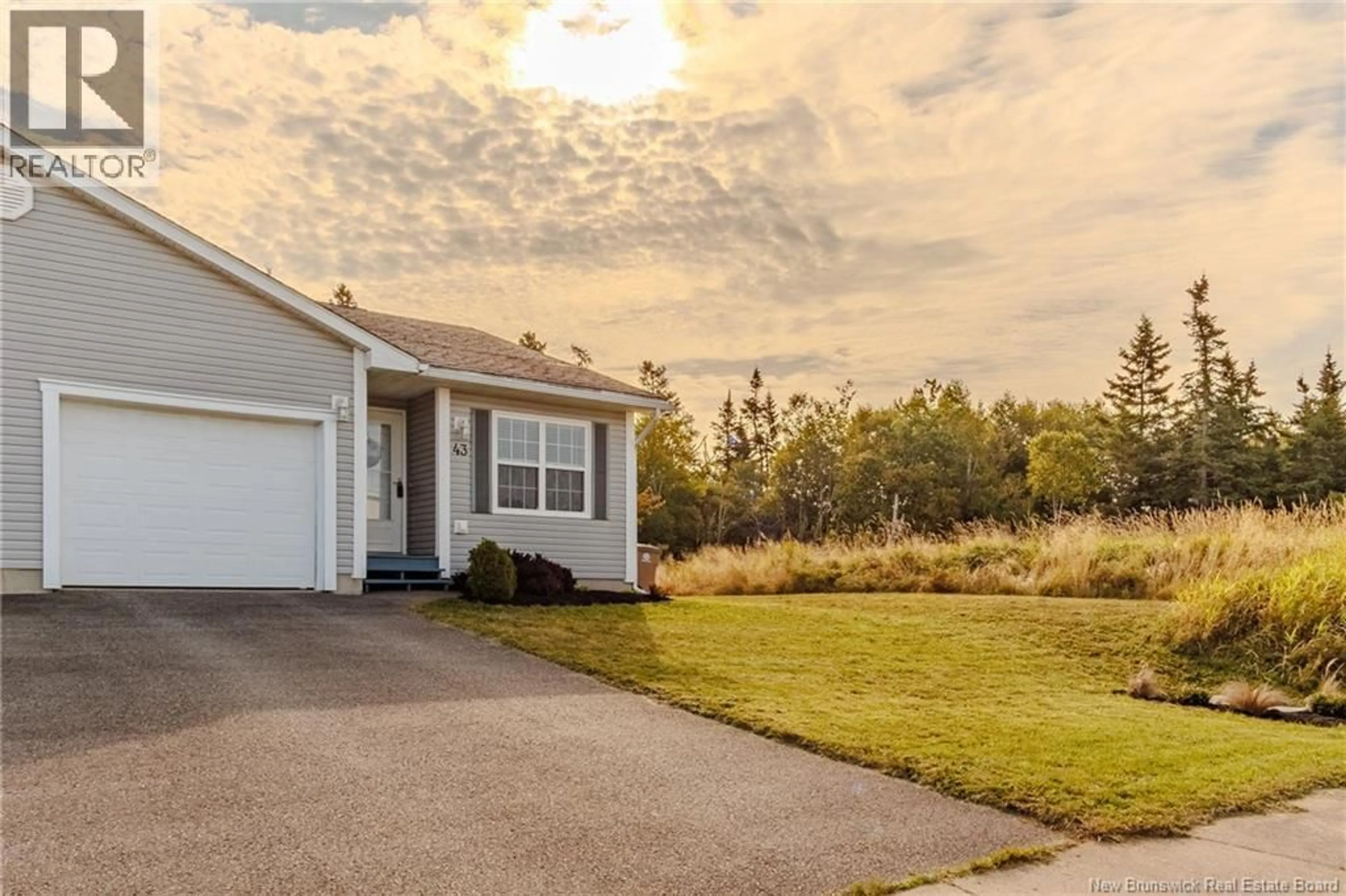 Home with vinyl exterior material, street for 43 ACORN DRIVE, Saint John New Brunswick E2M7X7