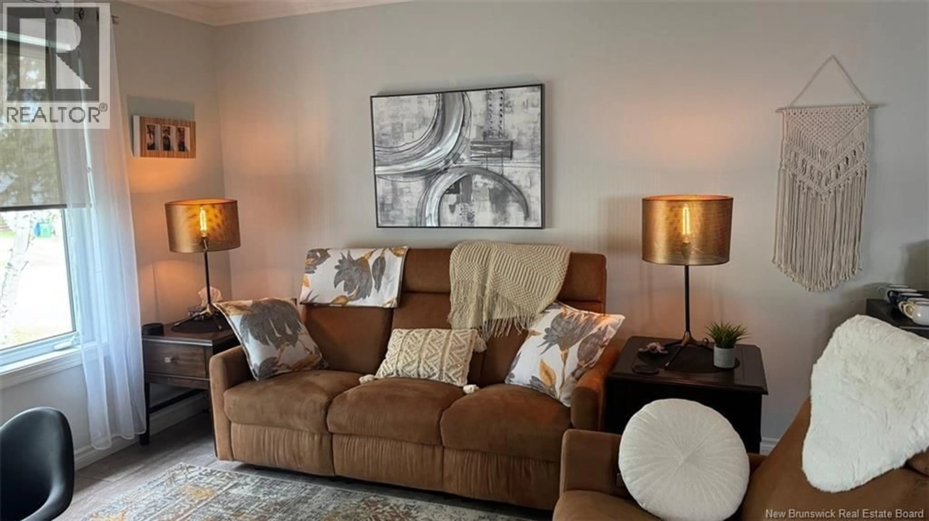Living room with furniture, unknown for 84 BELISLE AVENUE, Edmundston New Brunswick E3V3W7