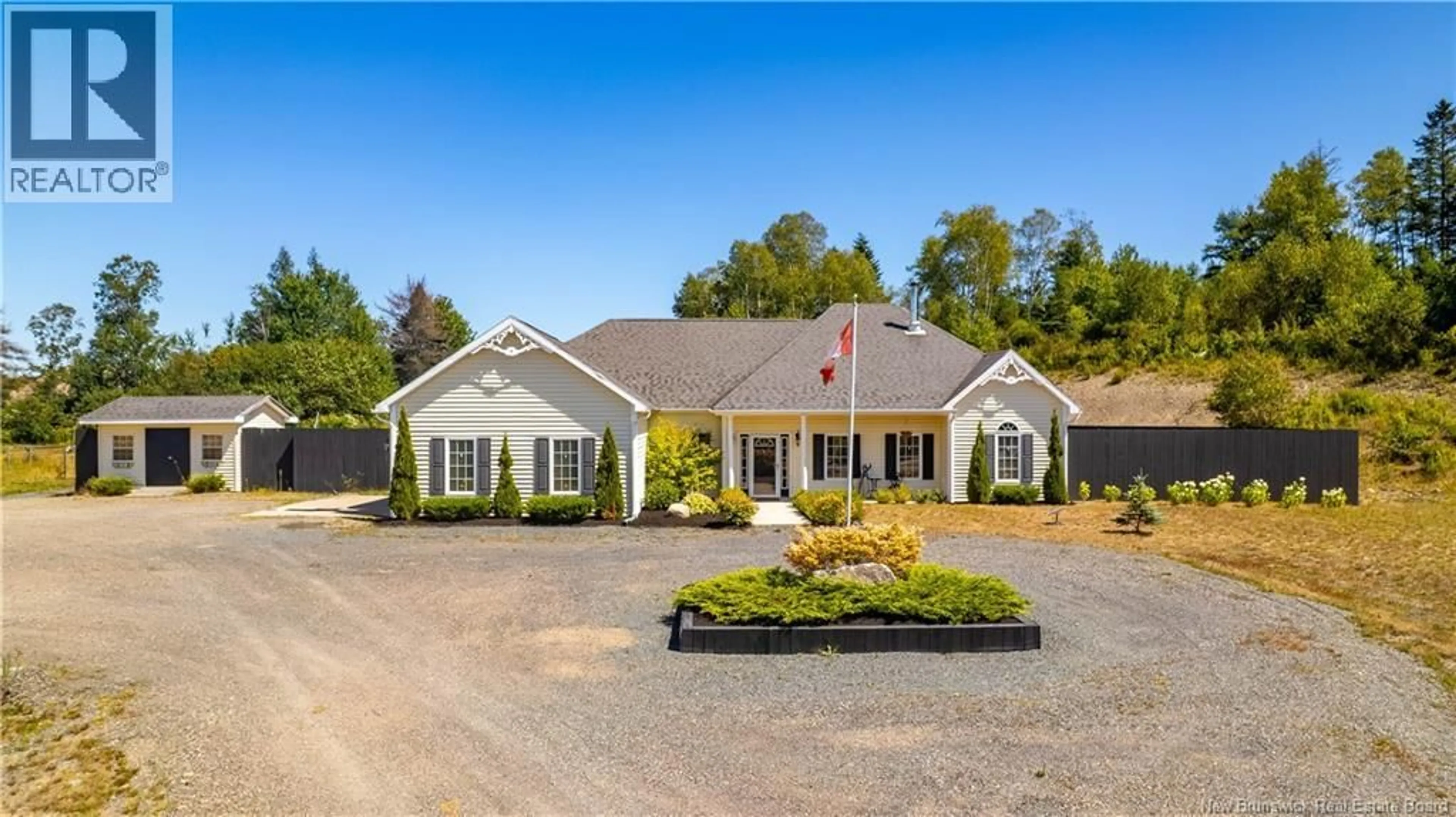 A pic from outside/outdoor area/front of a property/back of a property/a pic from drone, unknown for 84 ROUTE 785, Pennfield New Brunswick E5H1V8