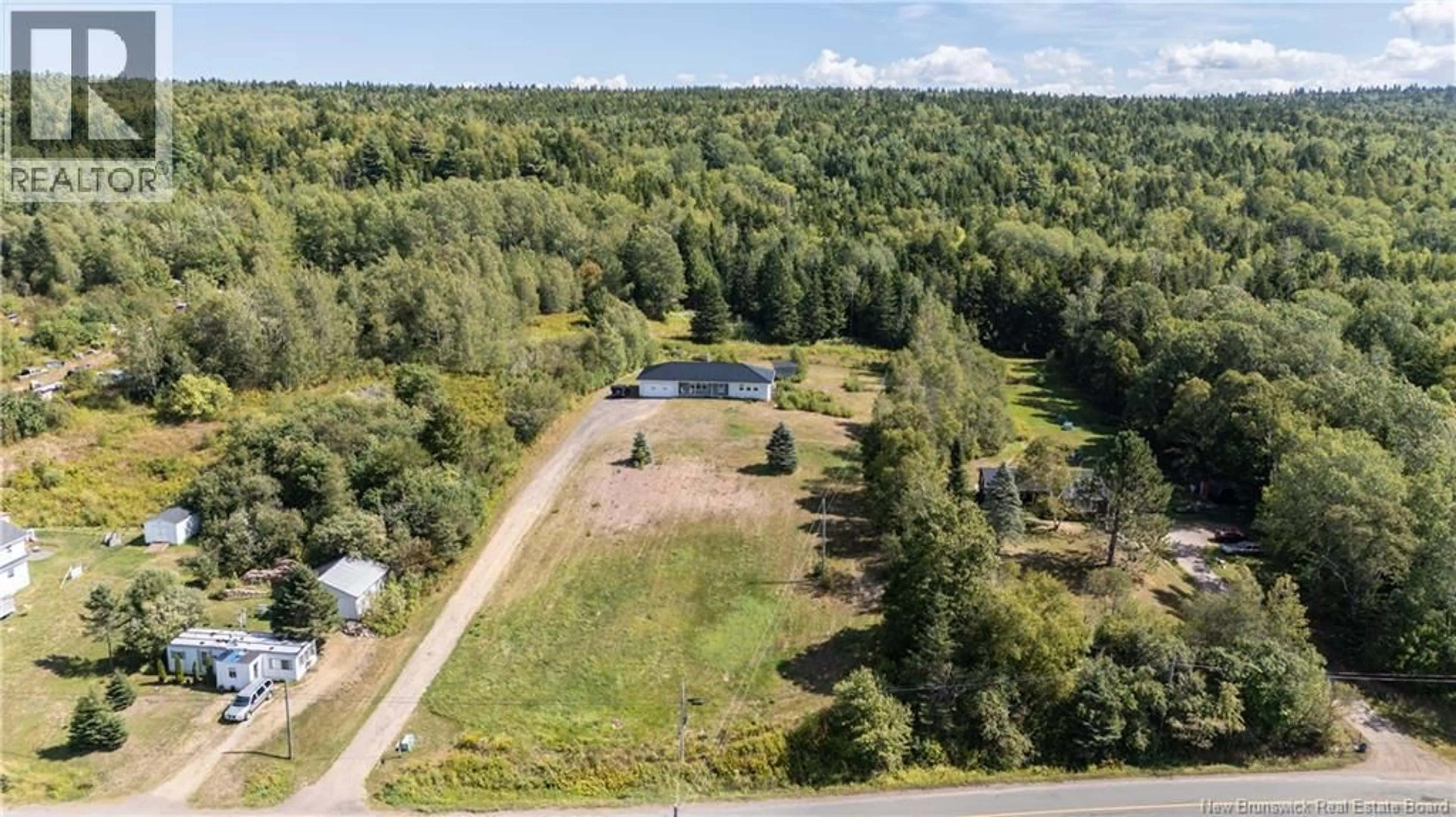 A pic from outside/outdoor area/front of a property/back of a property/a pic from drone, forest/trees view for 417 ALBERT MINES, Albert Mines New Brunswick E4H1R5