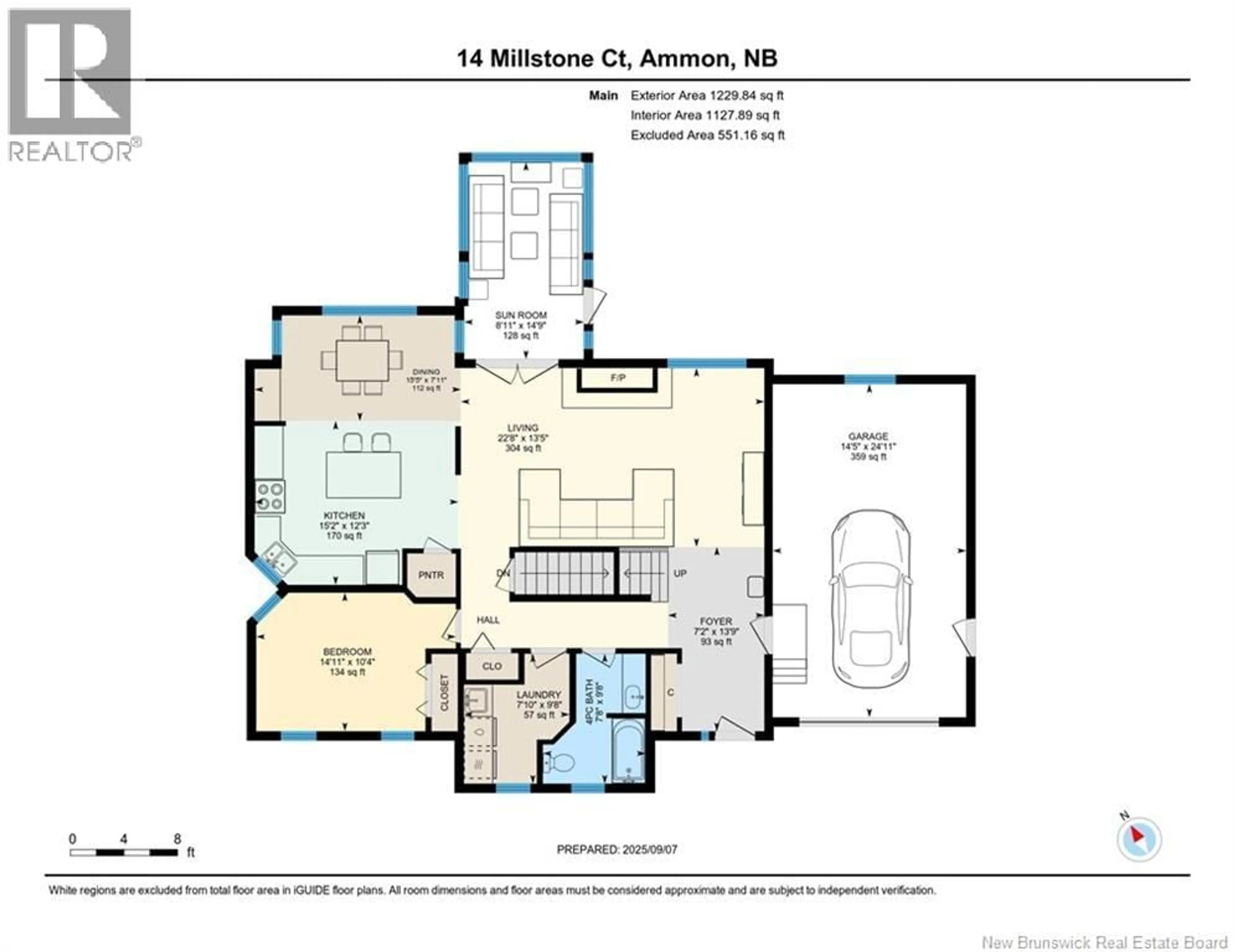 Floor plan for 14 MILLSTONE COURT, Ammon New Brunswick E1G0W5