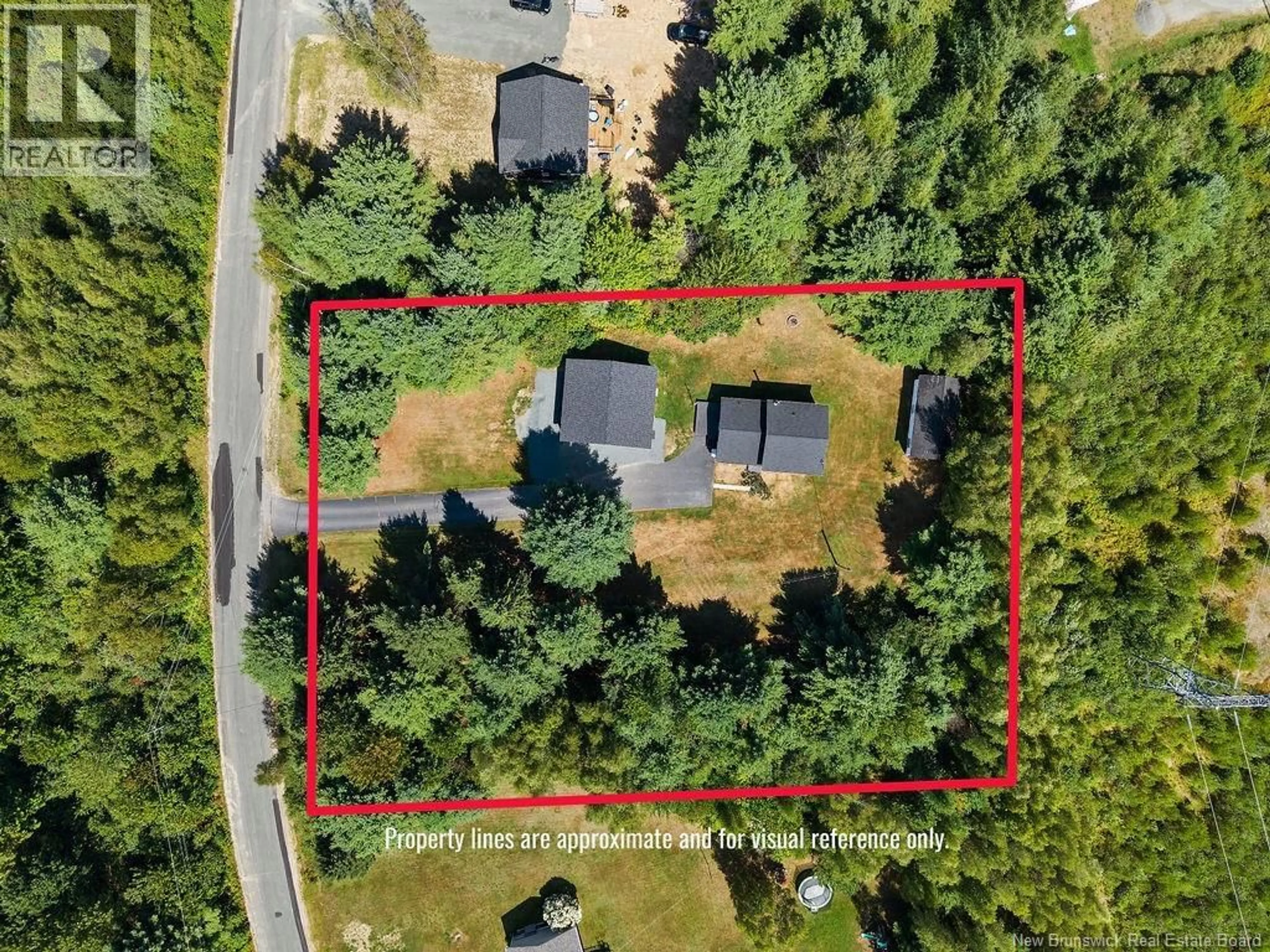 A pic from outside/outdoor area/front of a property/back of a property/a pic from drone, forest/trees view for 31 FLETT CRESCENT, Strathadam New Brunswick E1V4H7