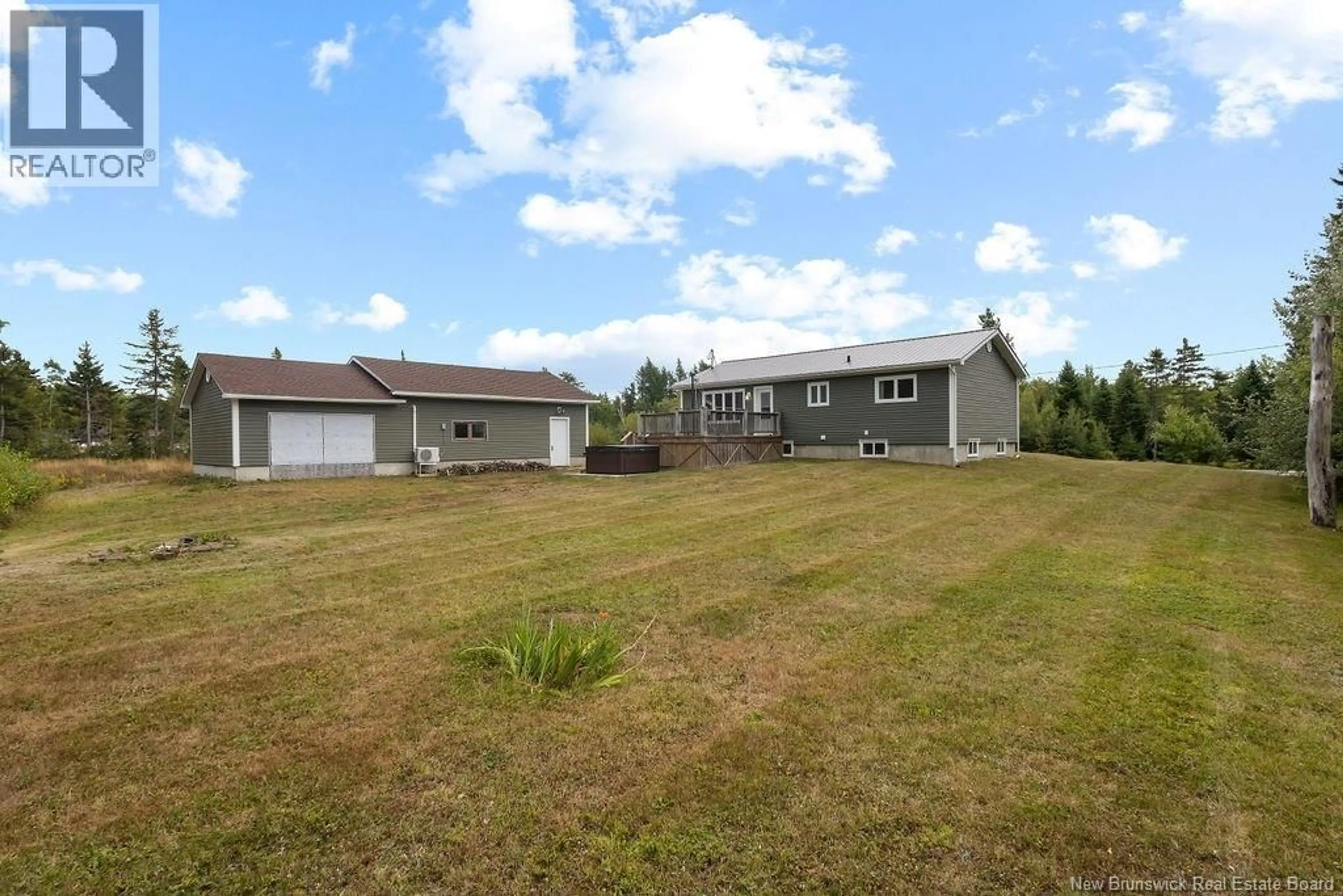 A pic from outside/outdoor area/front of a property/back of a property/a pic from drone, unknown for 412 CH SAPIN COURT, Rogersville New Brunswick E4Y1V4