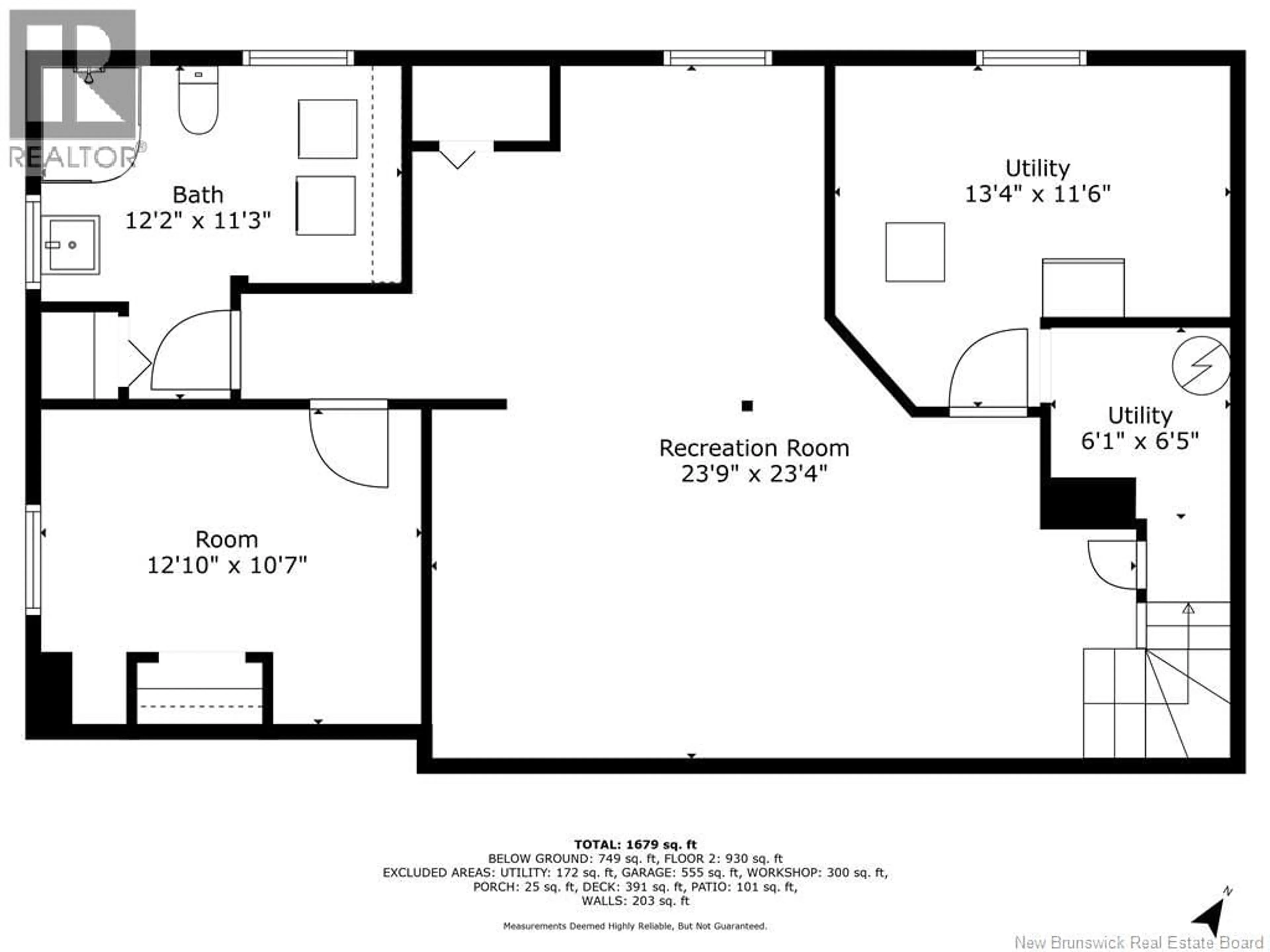 Floor plan for 412 CH SAPIN COURT, Rogersville New Brunswick E4Y1V4