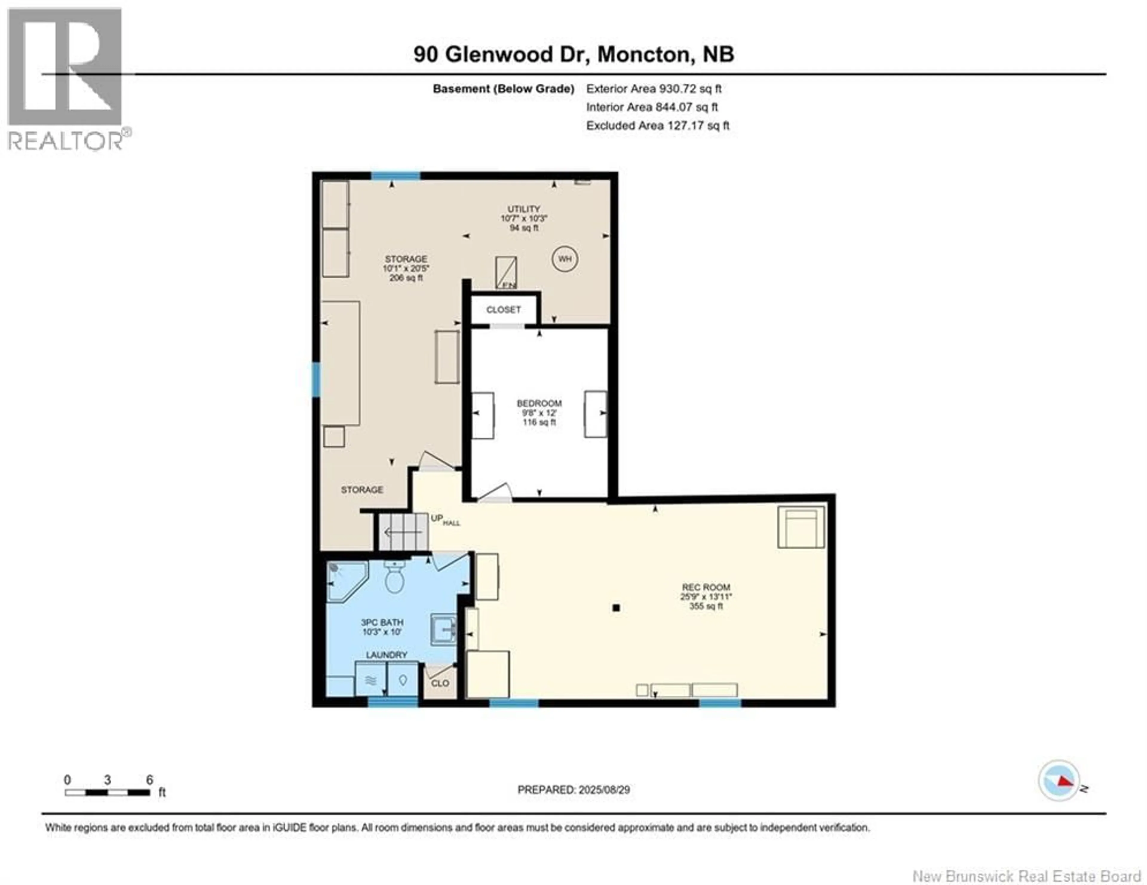 Floor plan for 90 GLENWOOD DRIVE, Moncton New Brunswick E1A2M9