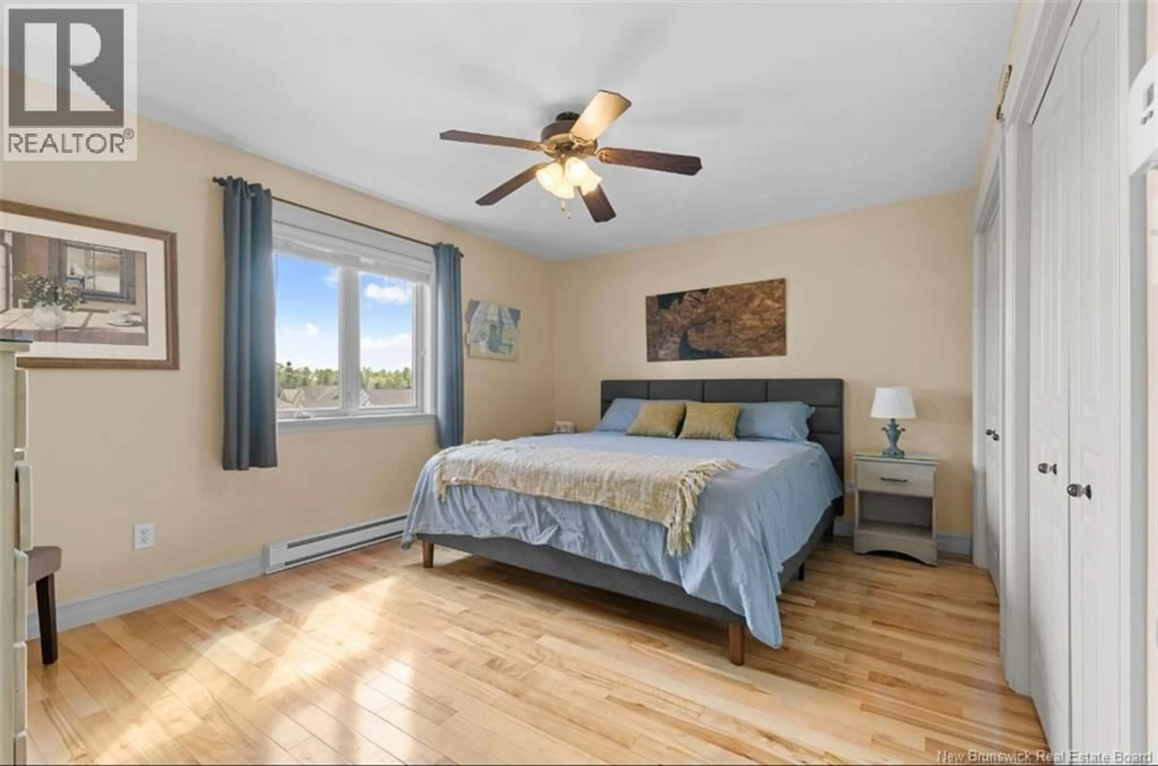 Bedroom with bed, wood/laminate floor for 41 CAMILLE STREET, Dieppe New Brunswick E1A0R5