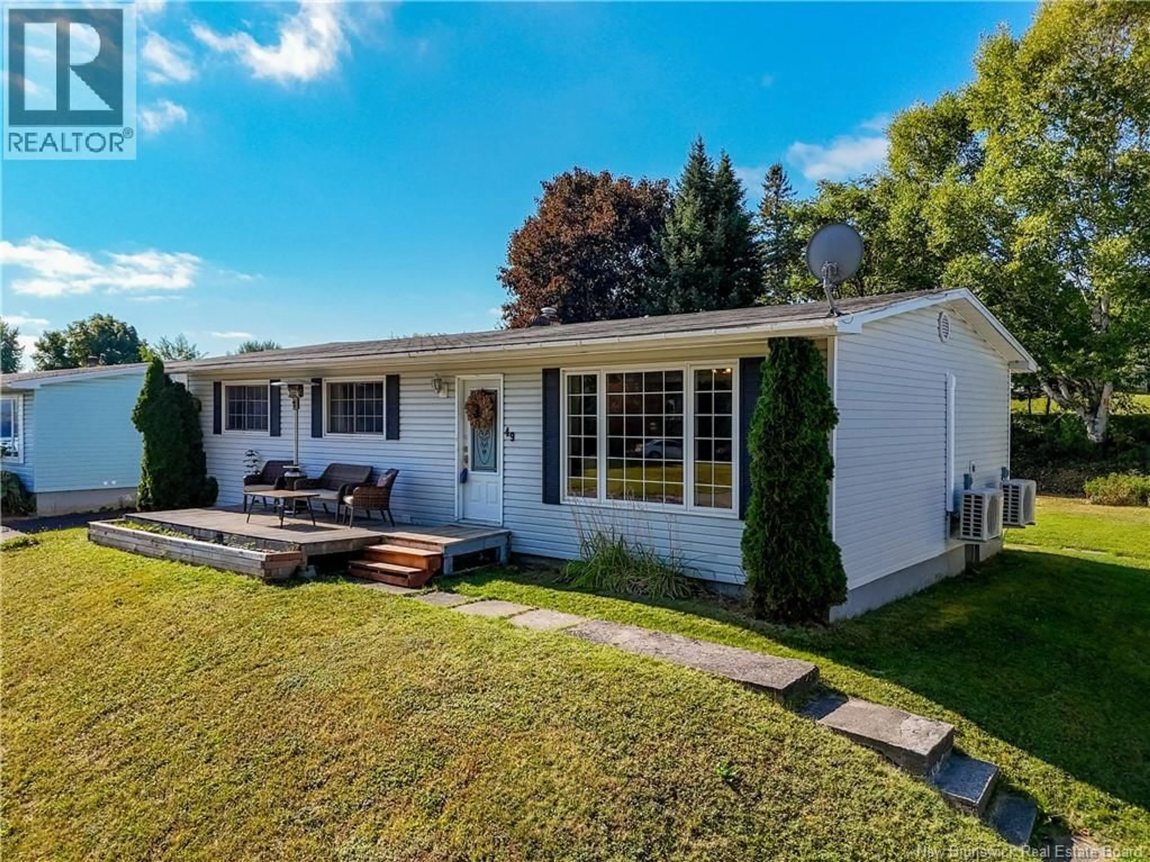 Home with vinyl exterior material, street for 49 OTIS DRIVE, Nackawic New Brunswick E6G1G7